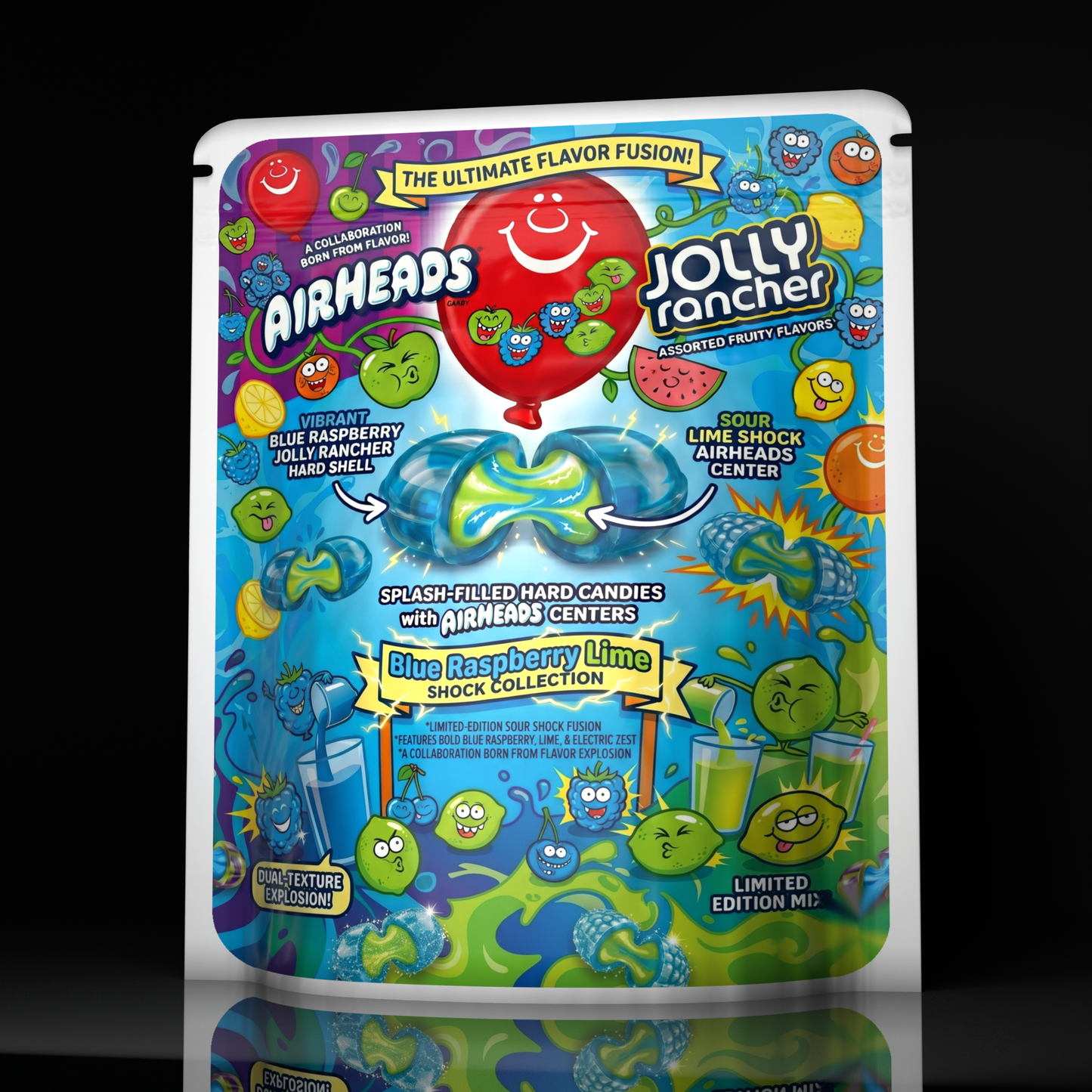 Airheads Jolly Rancher Blue Raspberry Lime