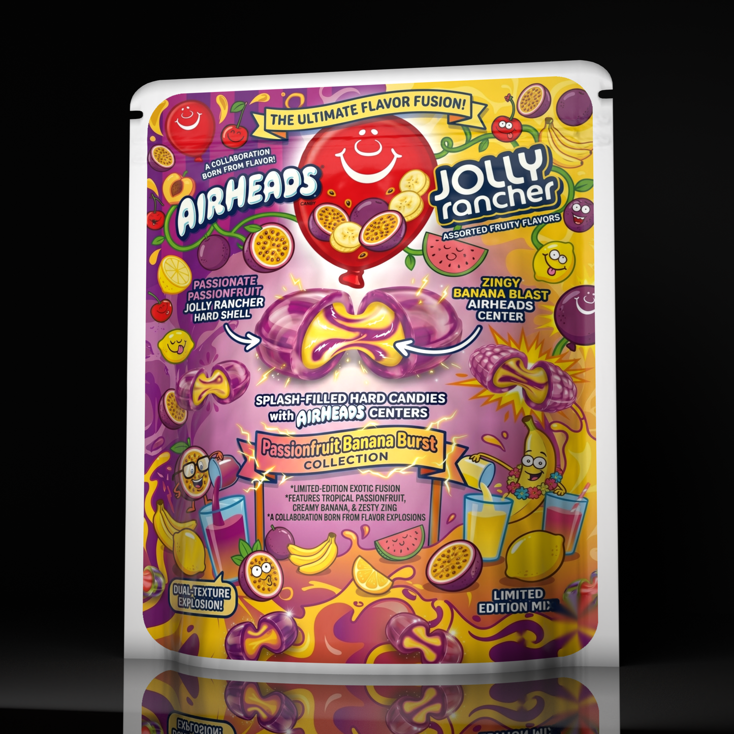 Airheads Jolly Rancher Passionfruit Banana Burst