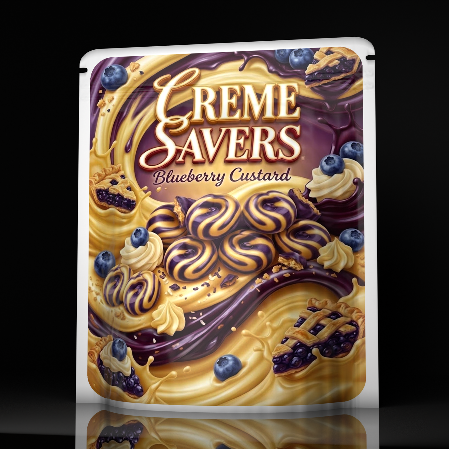 Creme Savers Blueberry Custard
