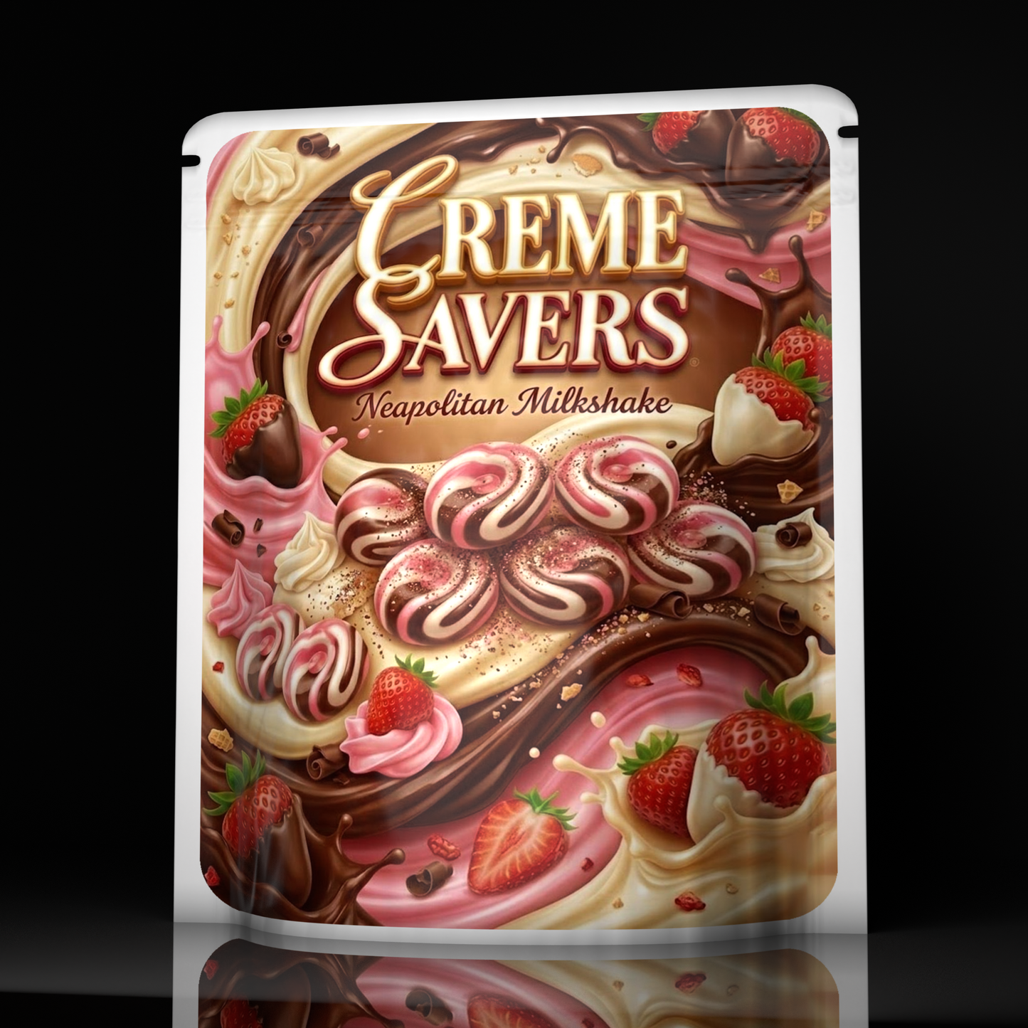 Creme Savers Neapolitan Milkshake
