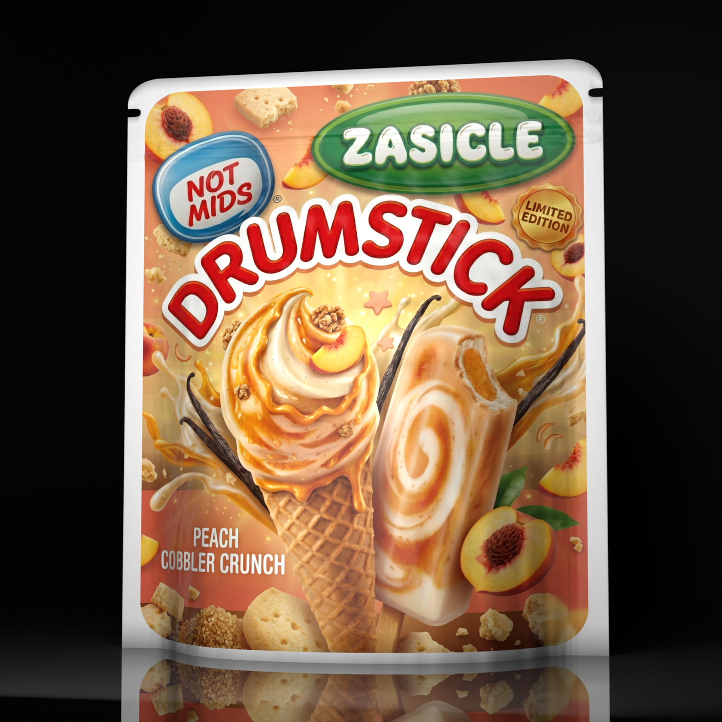 Drumsticks Peach Cobbler Crunch