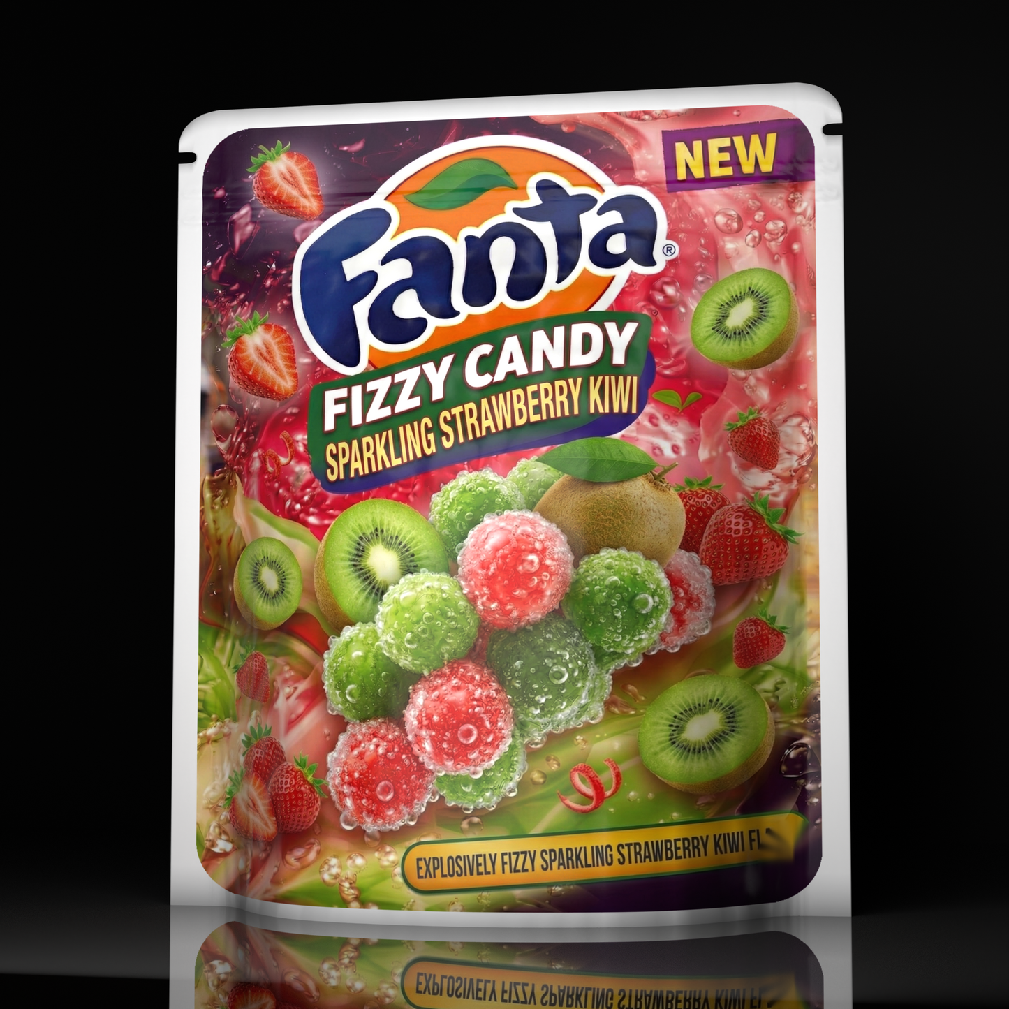 Fanta Fizzy Candy Strawberry Kiwi