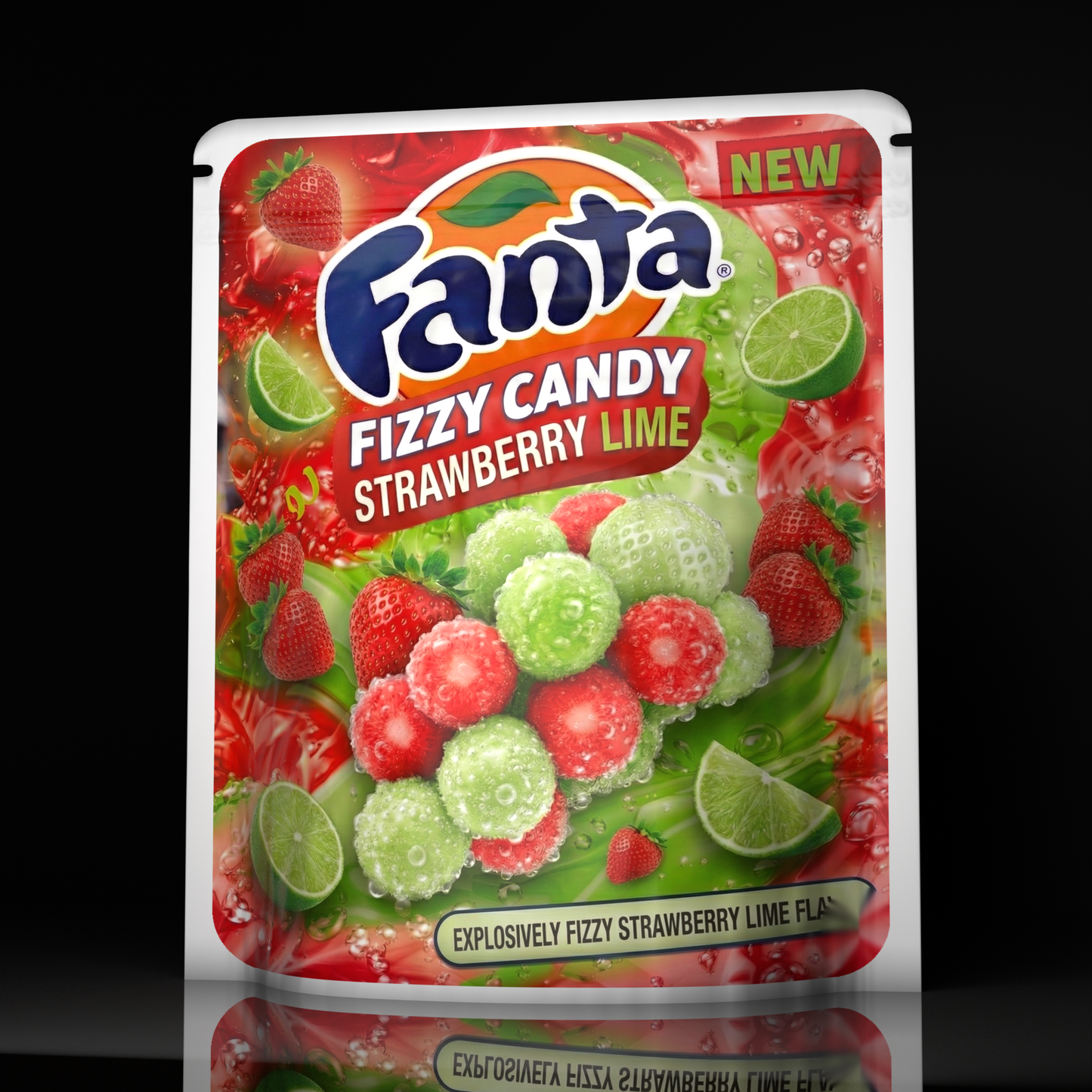 Fanta Fizzy Candy Strawberry Lime