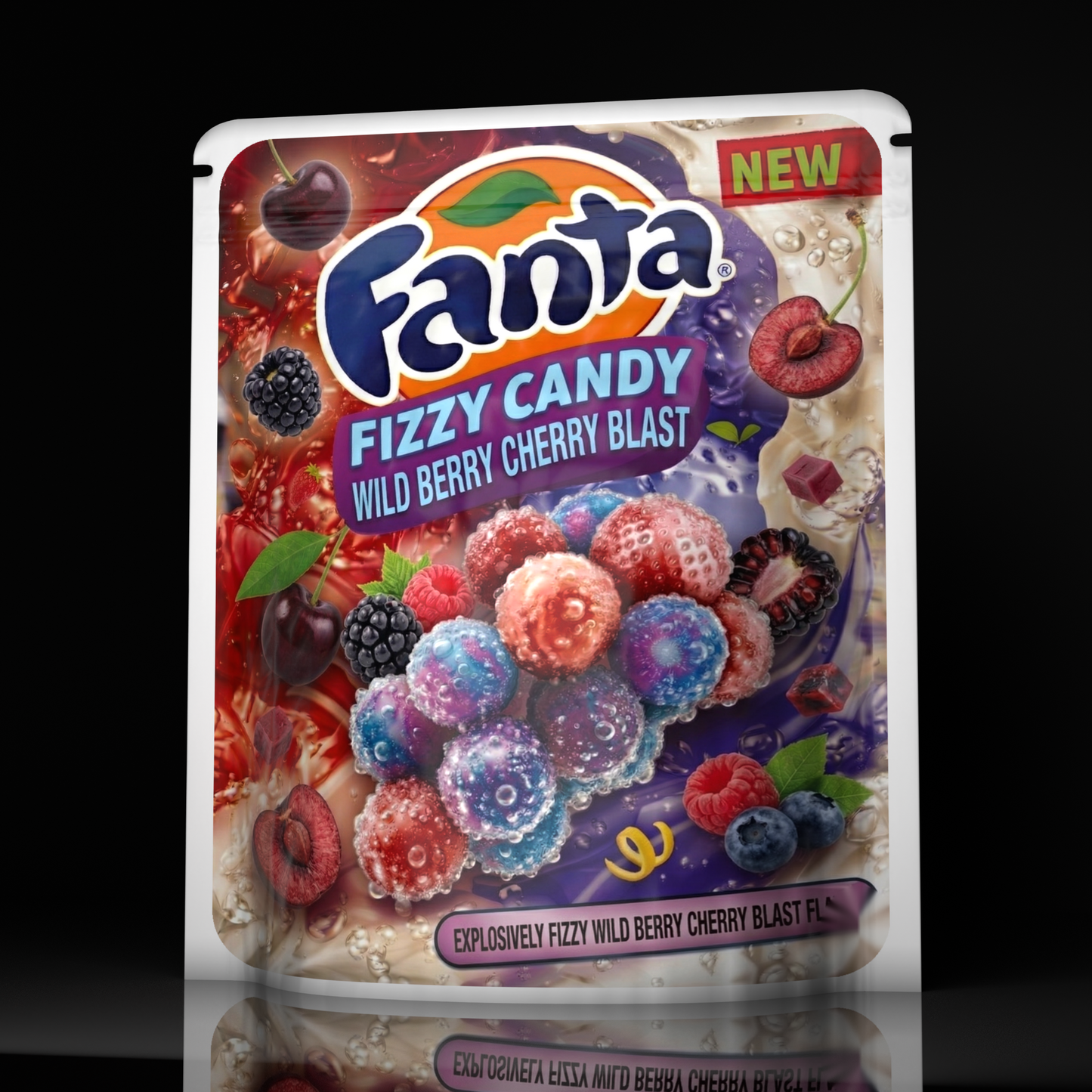 Fanta Fizzy Candy Wild Berry Cherry