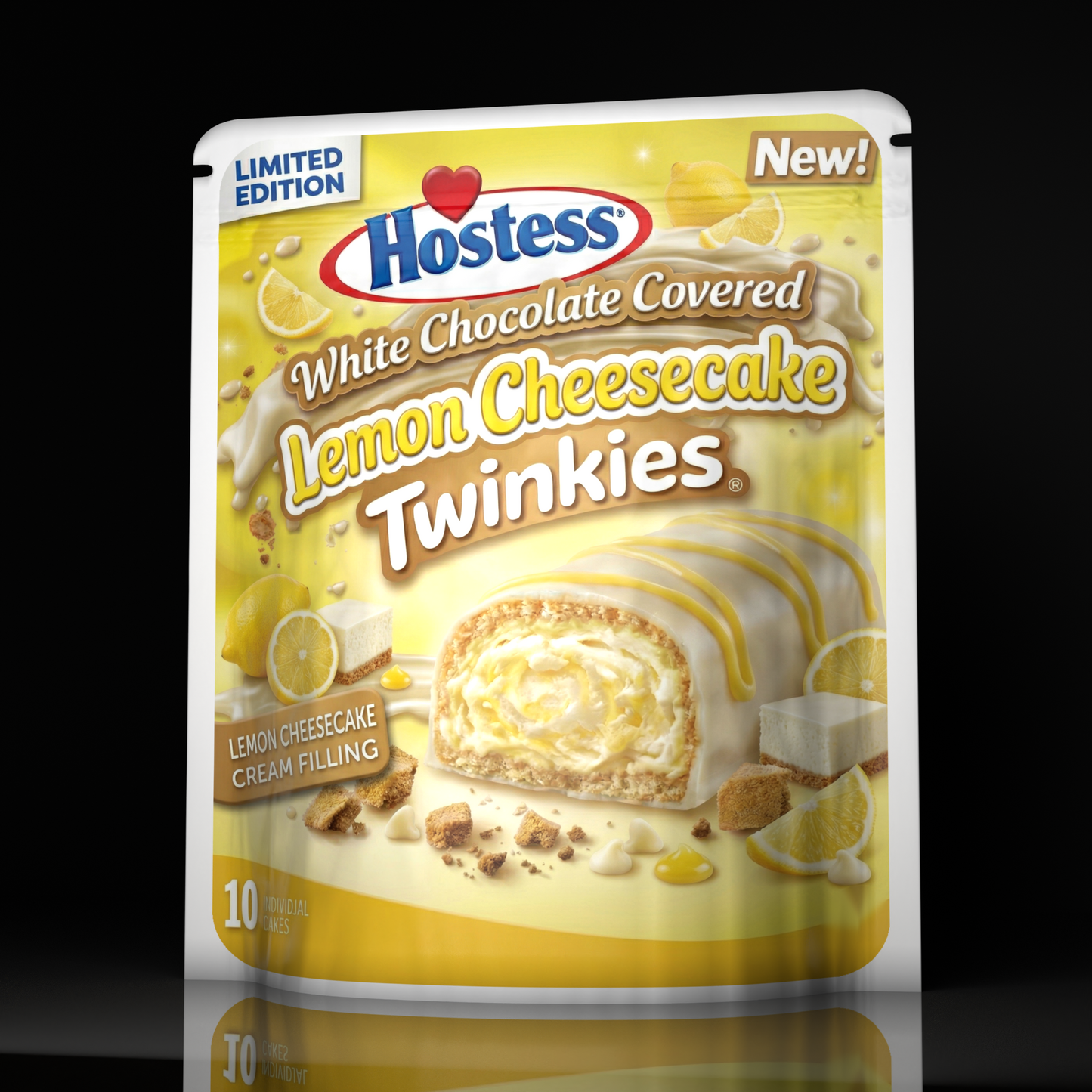 Hostess White Chocolate Covered Lemon Cheesecake