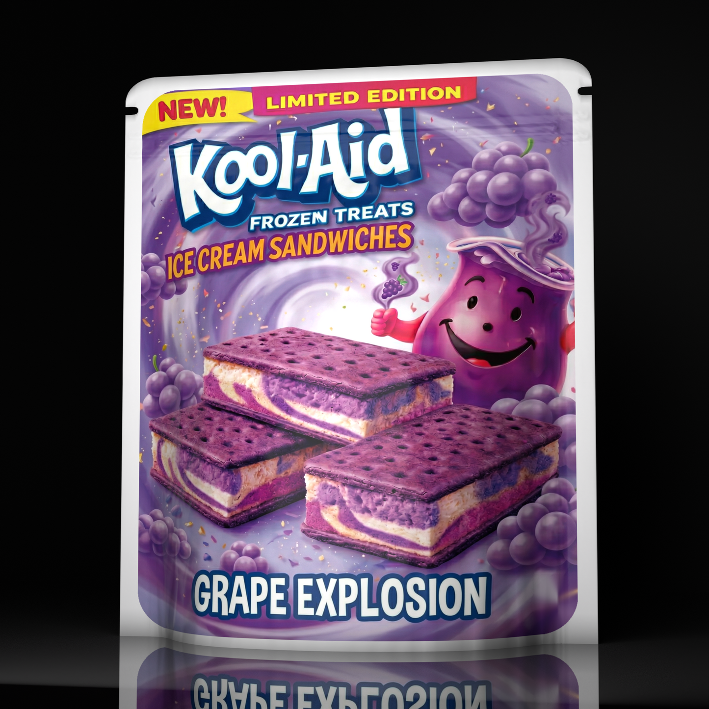 Kool Aid Ice Cream Grape Explosion
