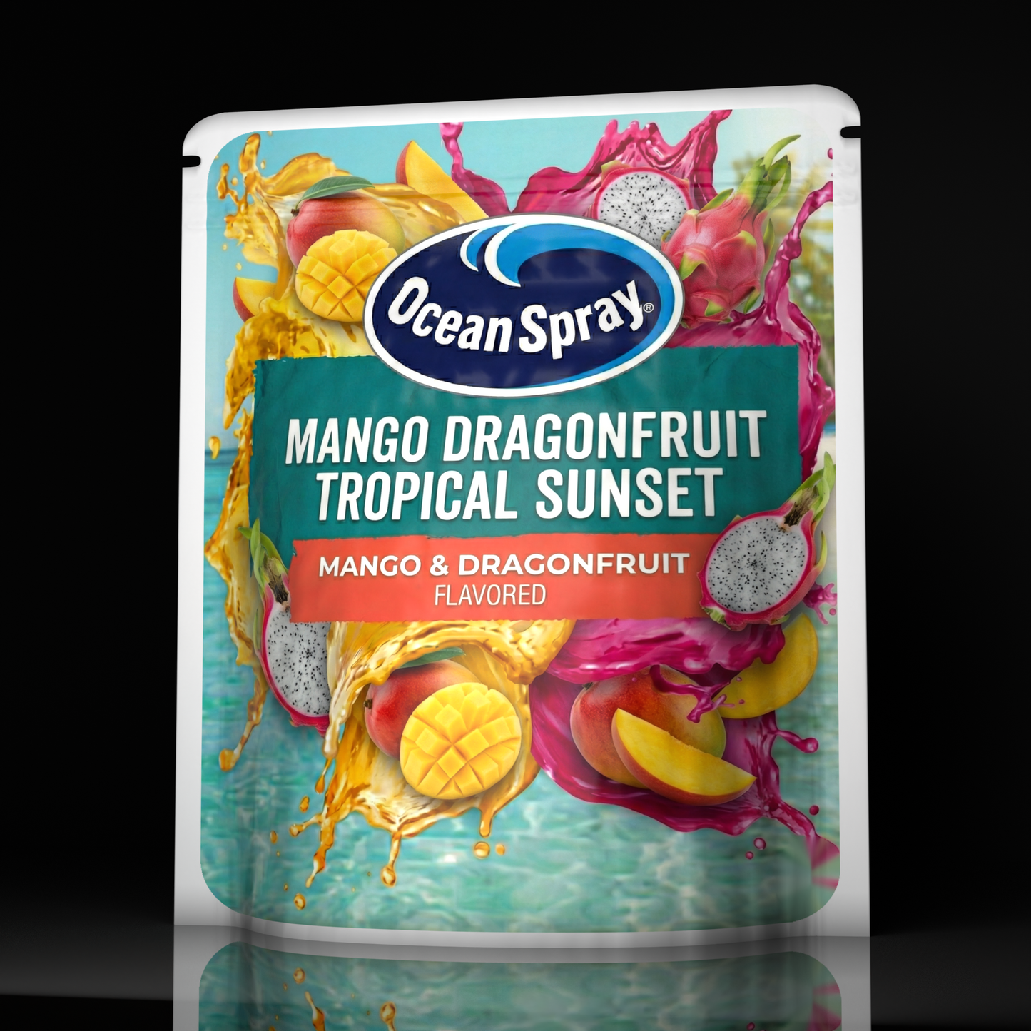 Ocean Spray Mango Dragonfruit Tropical Sunset