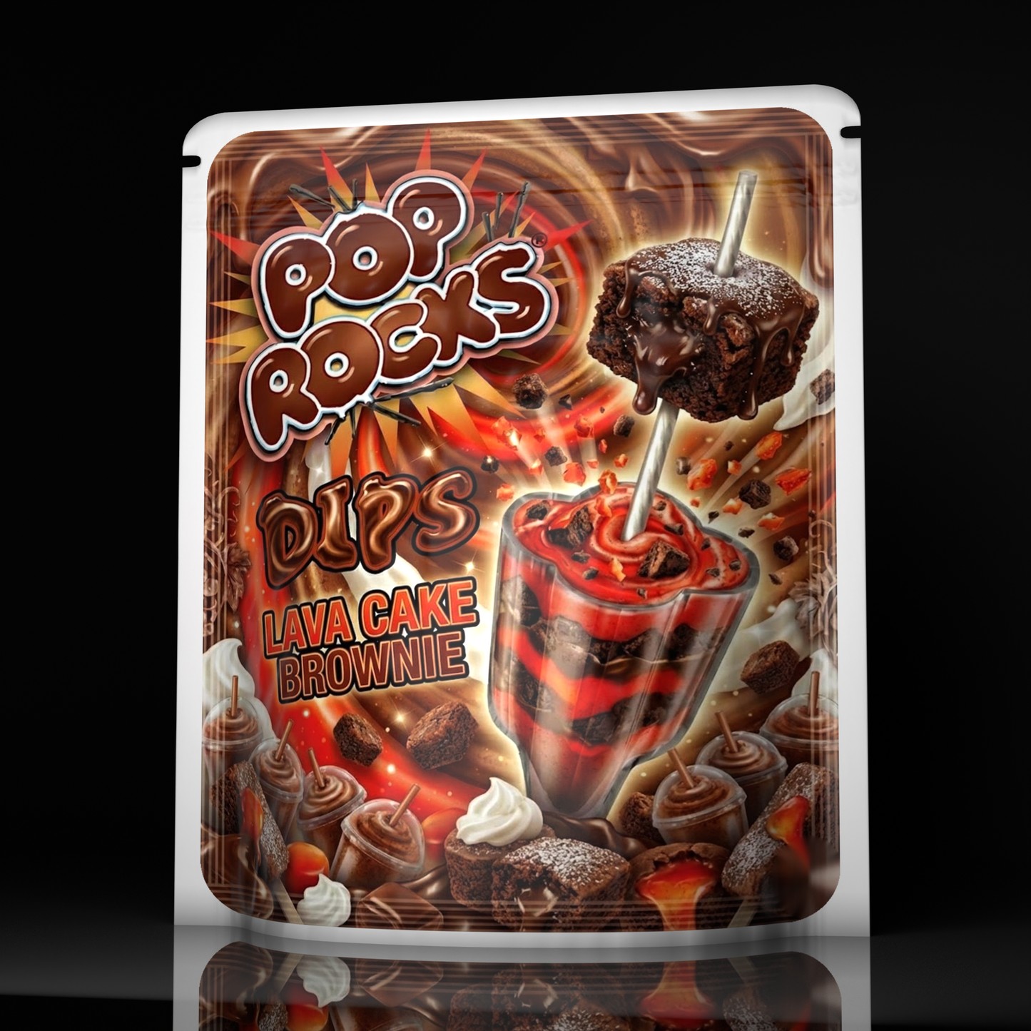 Poprocks Lava Cake Brownie