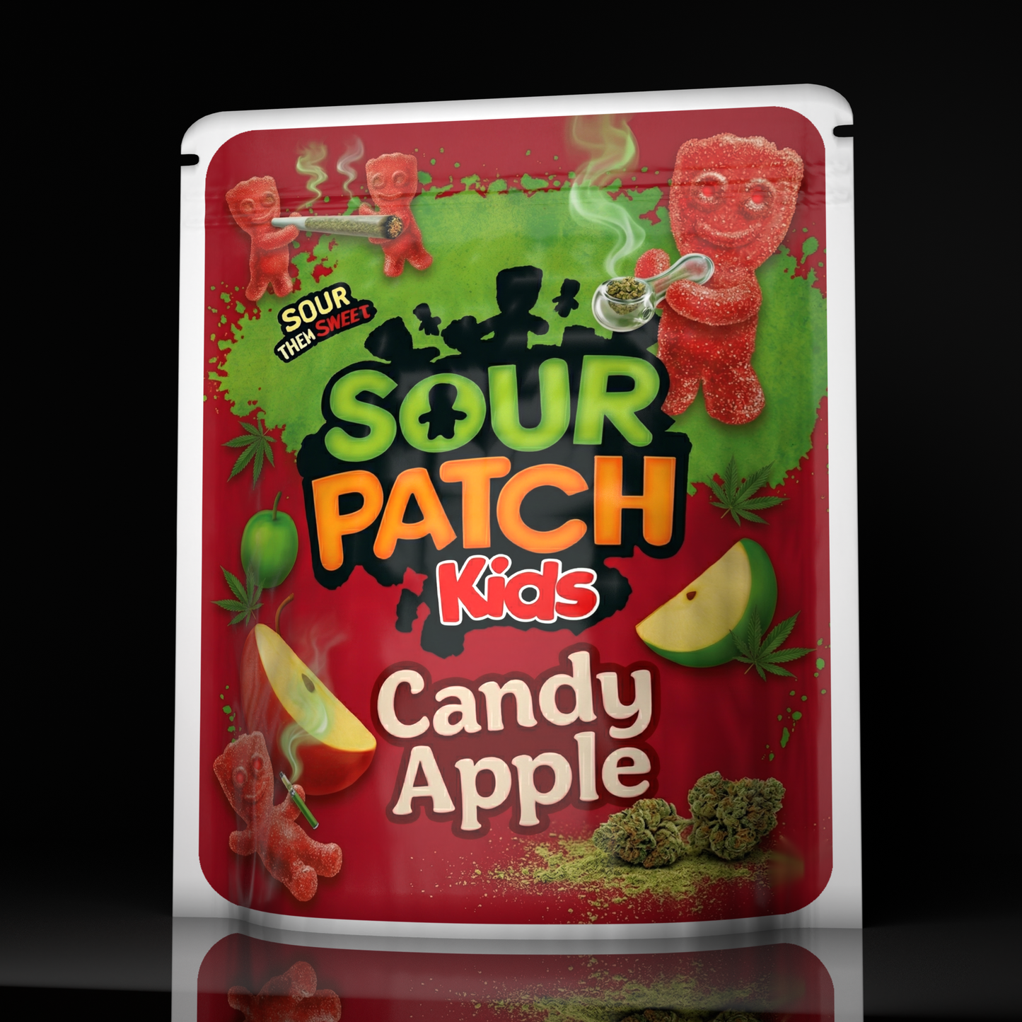 Sour Patch Kids Candy Apple