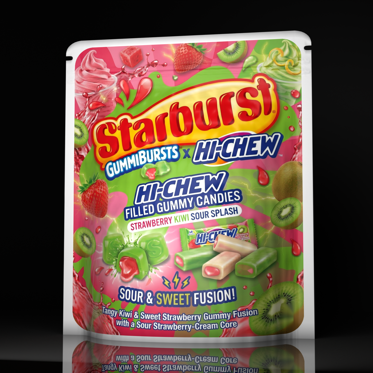 Starburst X Hi Chew Strawberry Kiwi Sour Splash