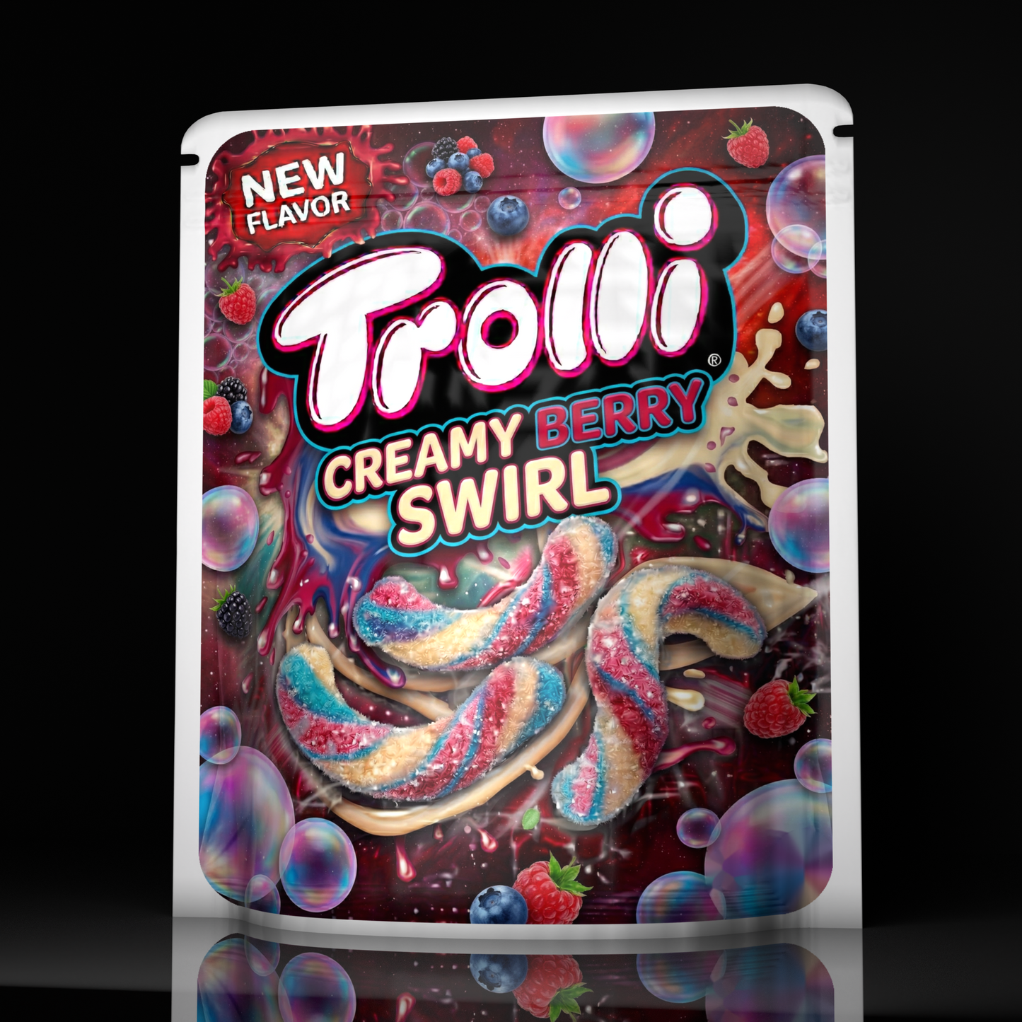 Trolli Worms Creamy Berry Swirl