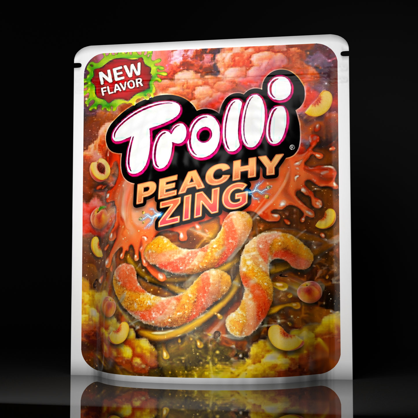 Trolli Worms Peachy Zing