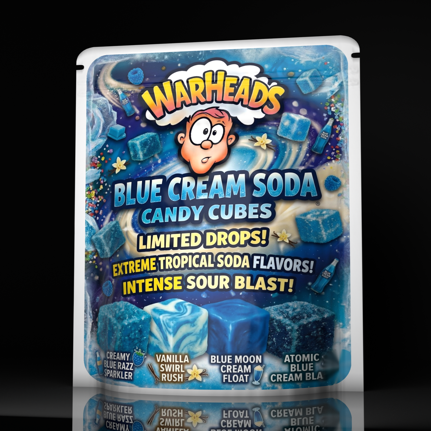 Warheads Blue Cream Soda