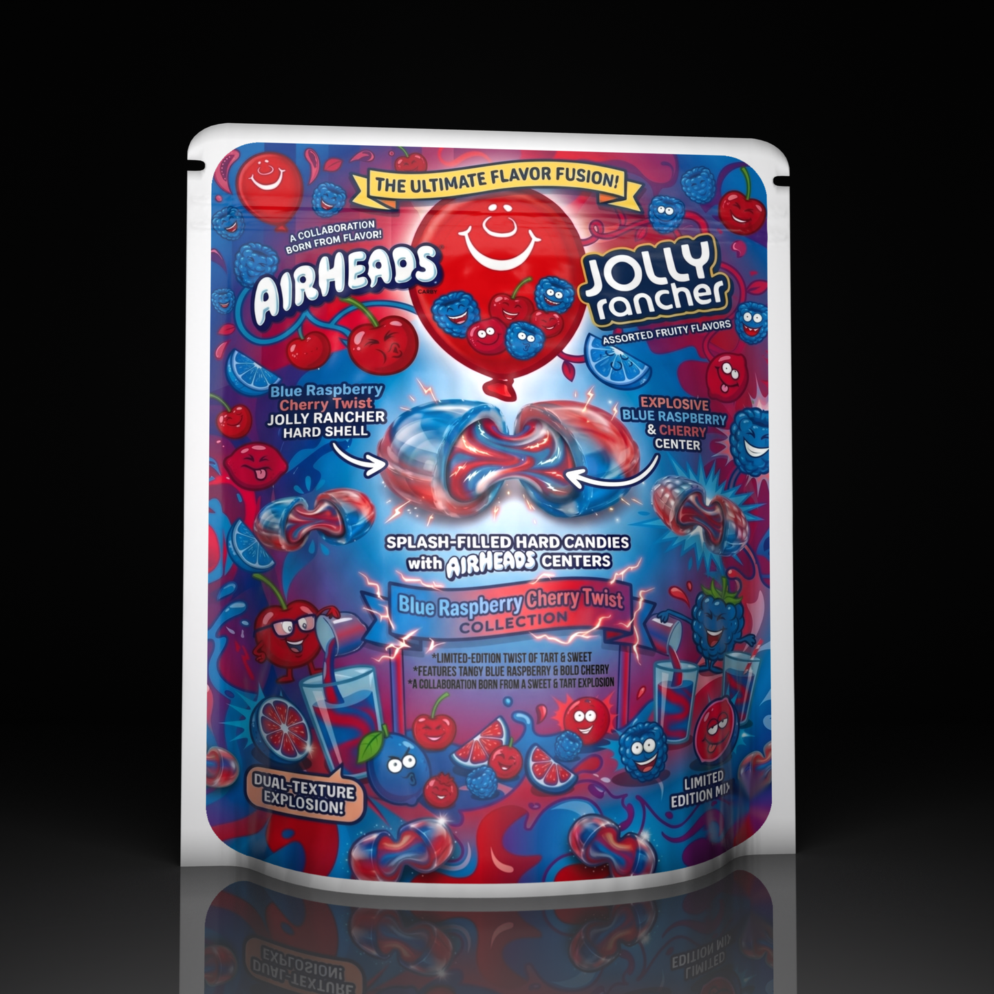 Airheads Jolly Rancher Blue Raspberry Cherry