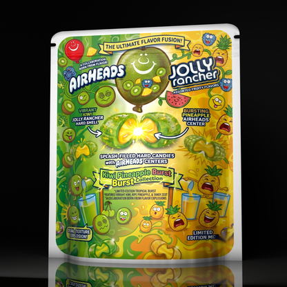 Airheads Jolly Rancher Kiwi Pineapple Burst