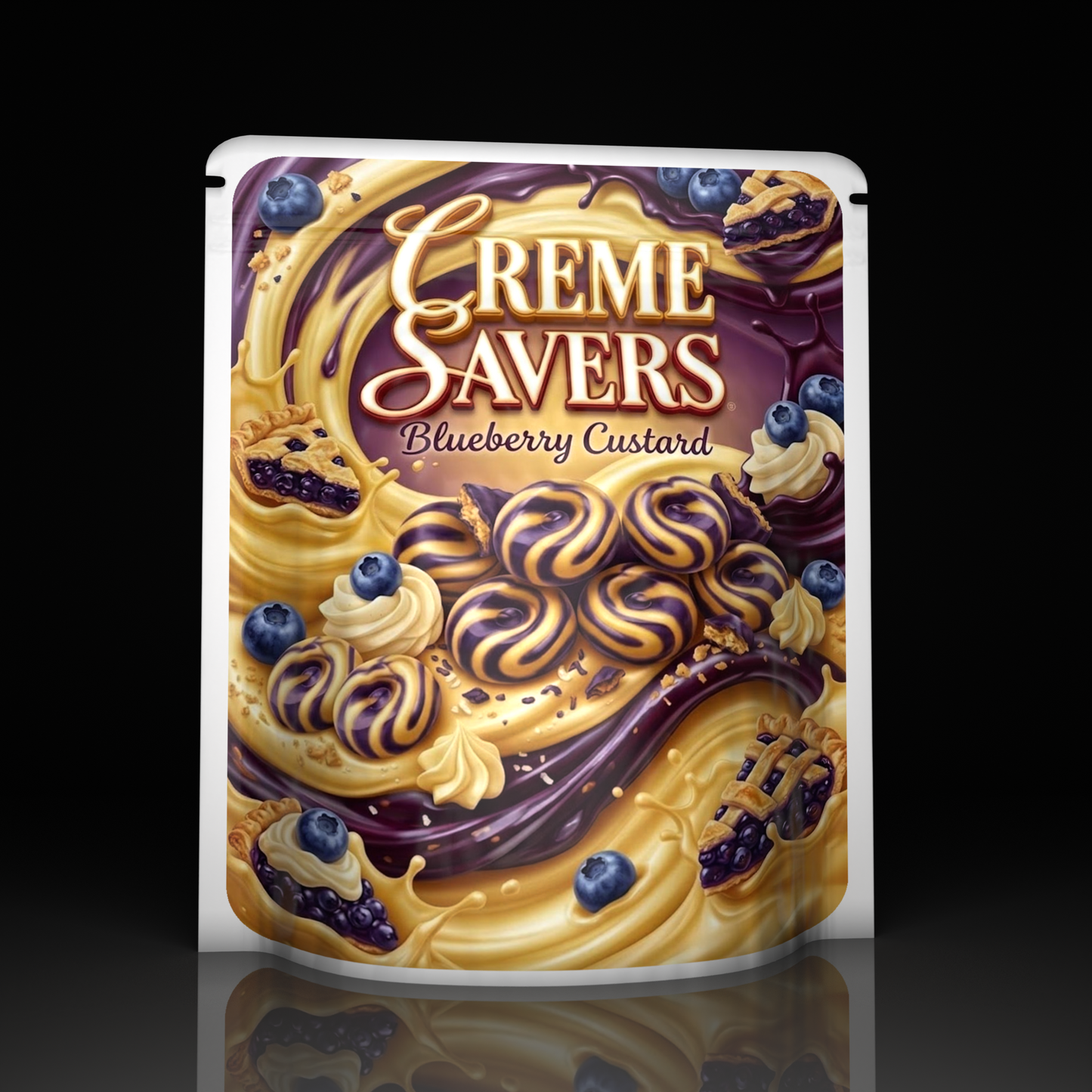 Creme Savers Blueberry Custard
