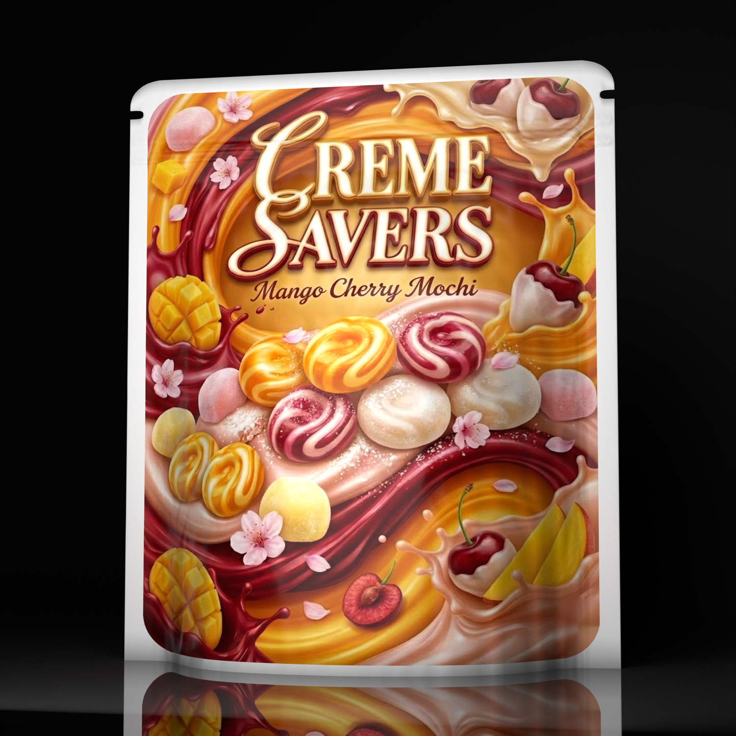 Creme Savers Mango Cherry Mochi