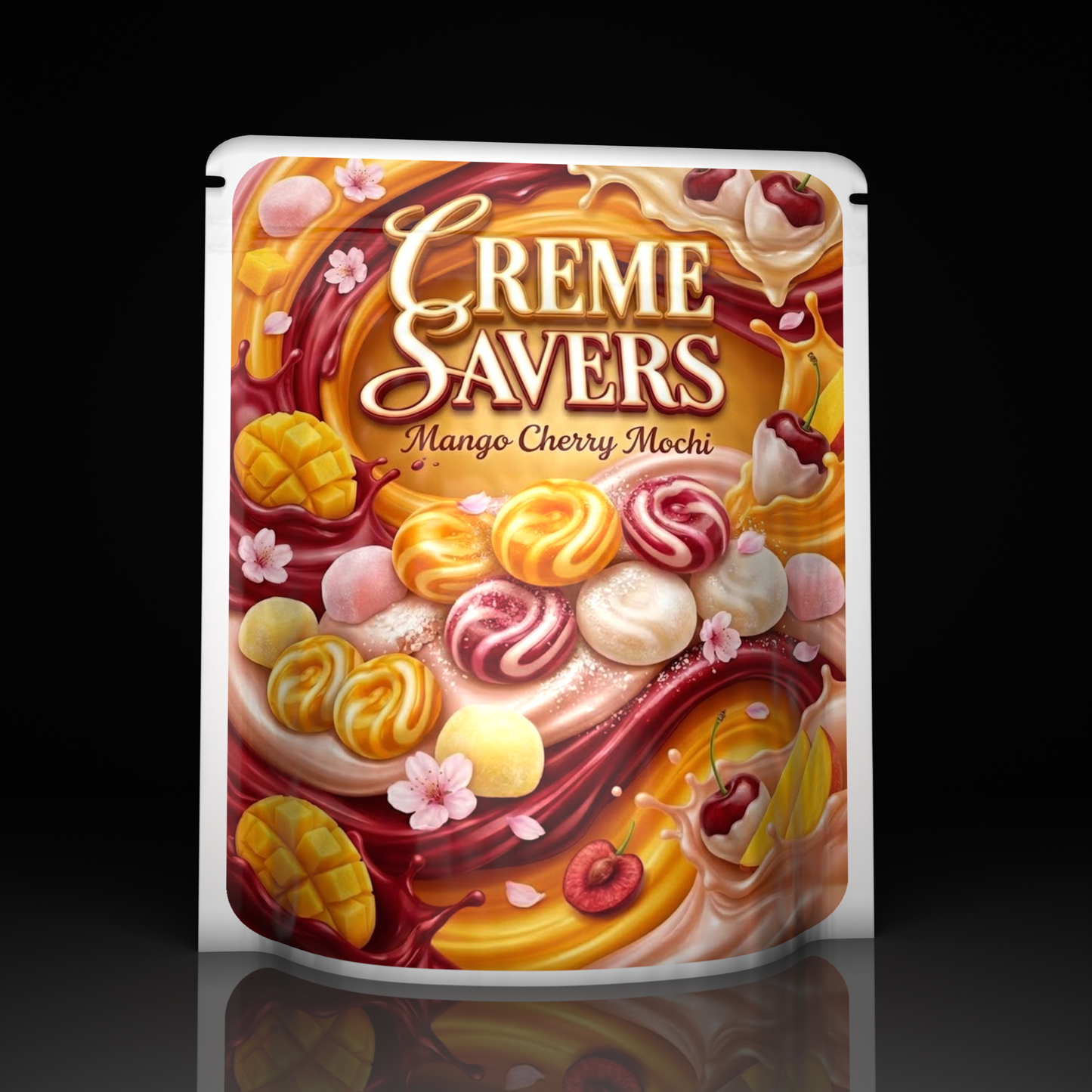 Creme Savers Mango Cherry Mochi