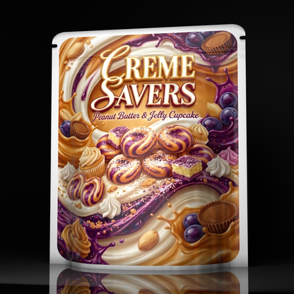 Creme Savers Peanut Butter Jelly Cupcake