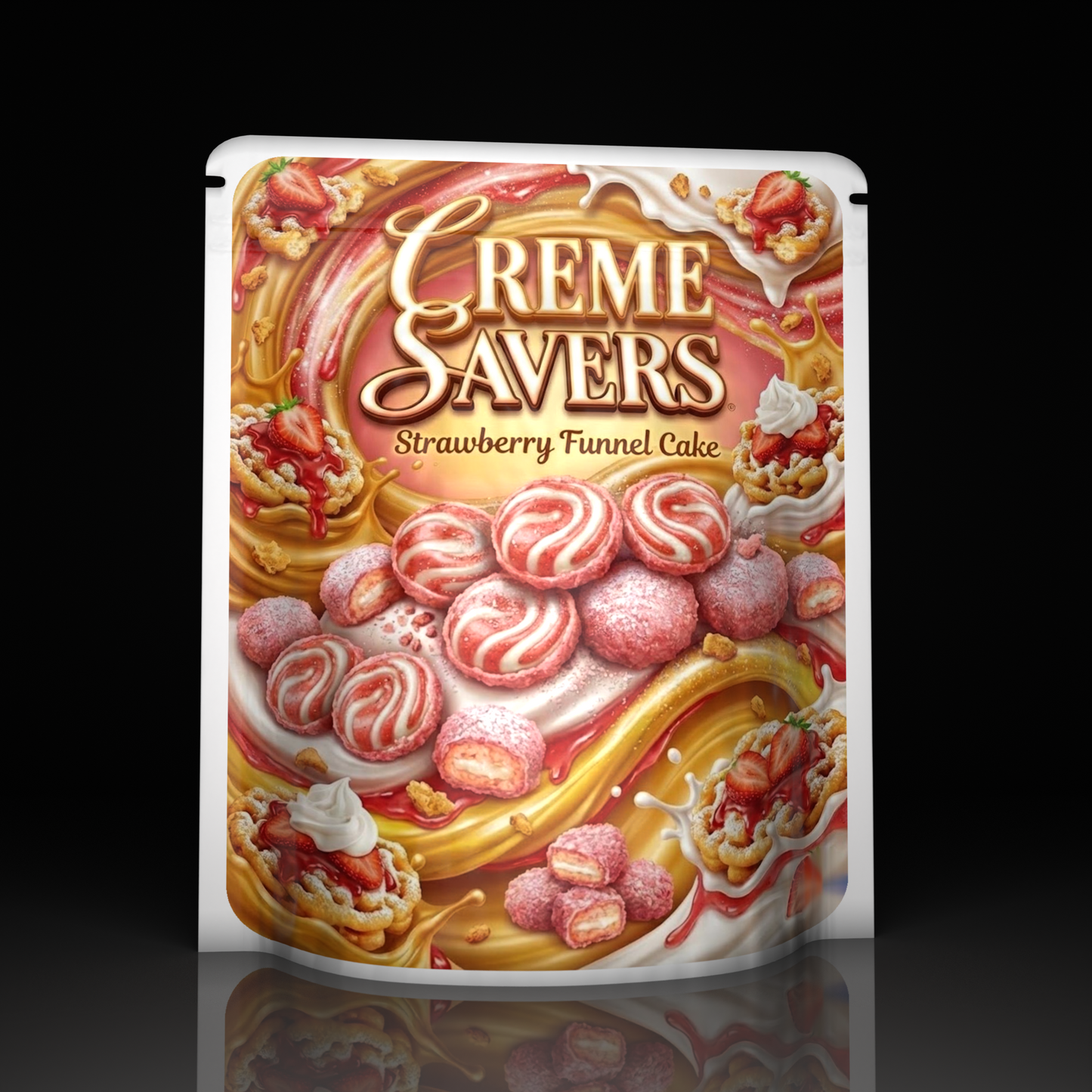 Creme Savers Strawberry Funnel Cake