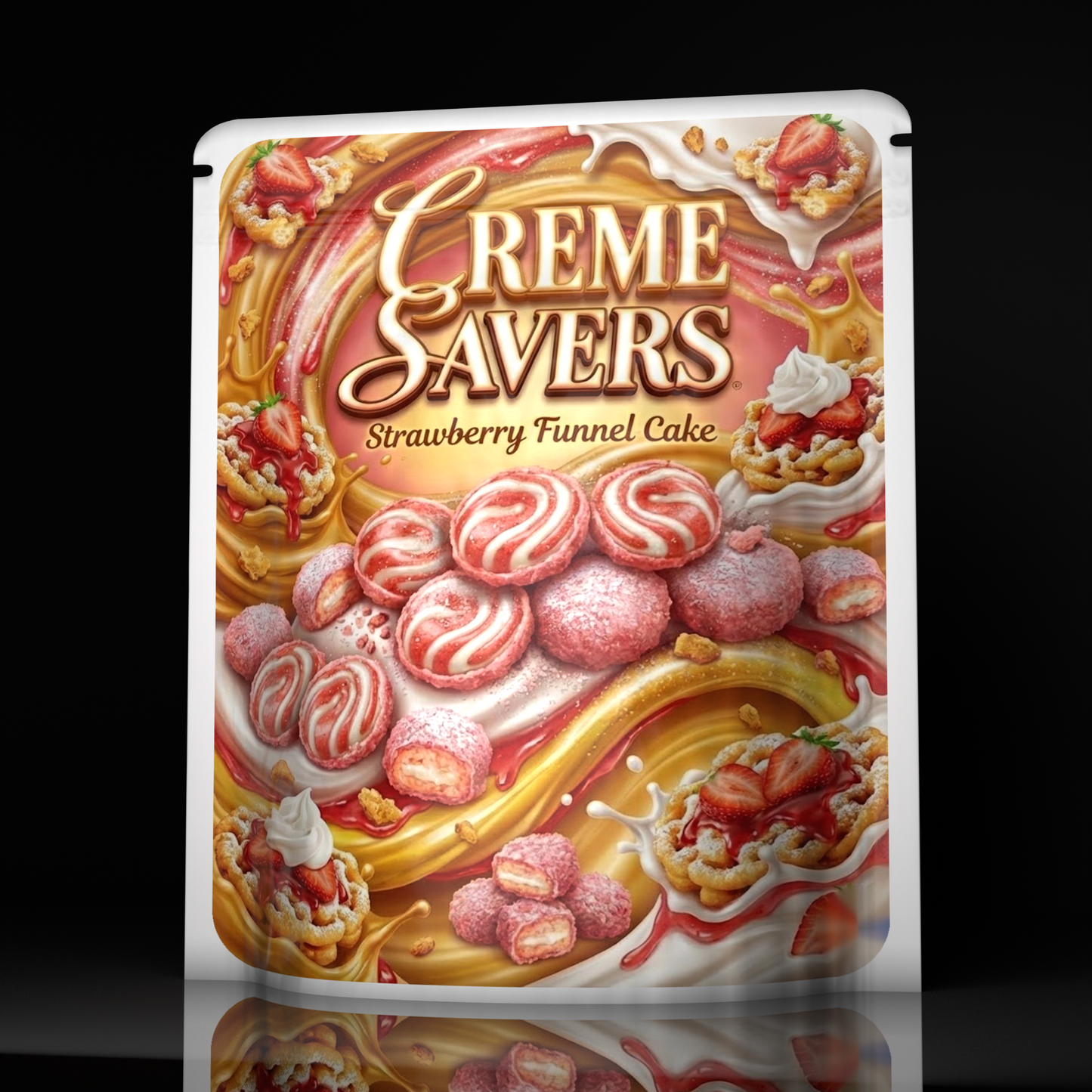 Creme Savers Strawberry Funnel Cake