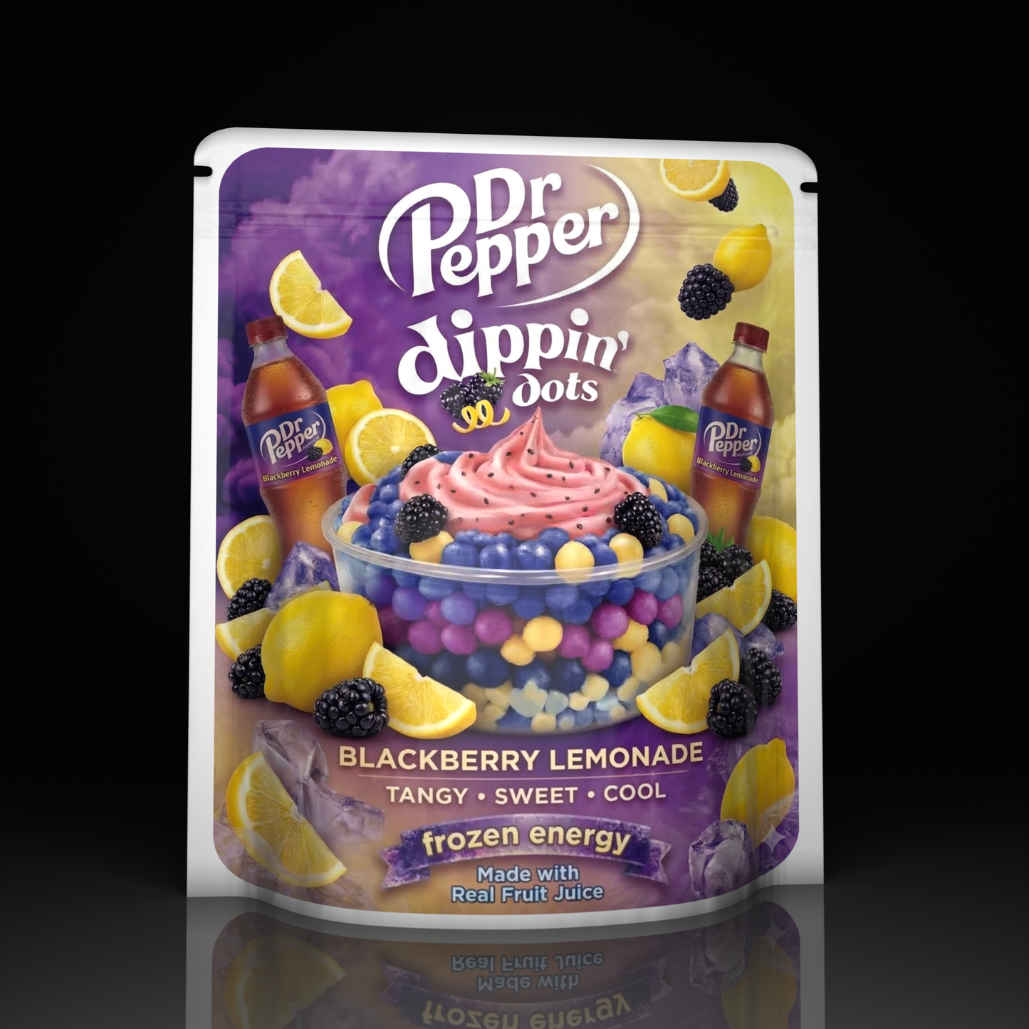 Dr Pepper X Dippin Dots Blackberry Lemonade
