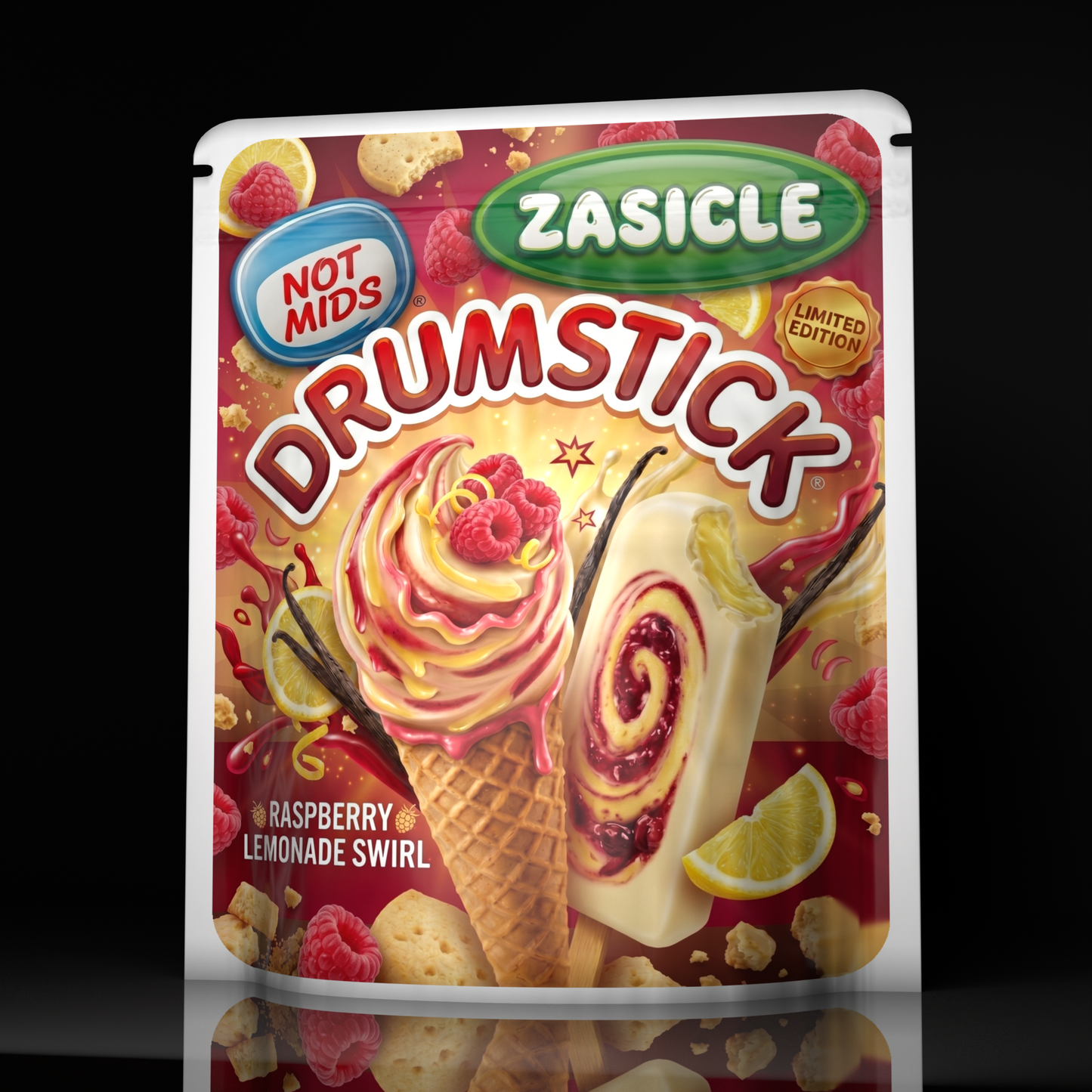 Drumsticks Raspberry Lemonade Swirl