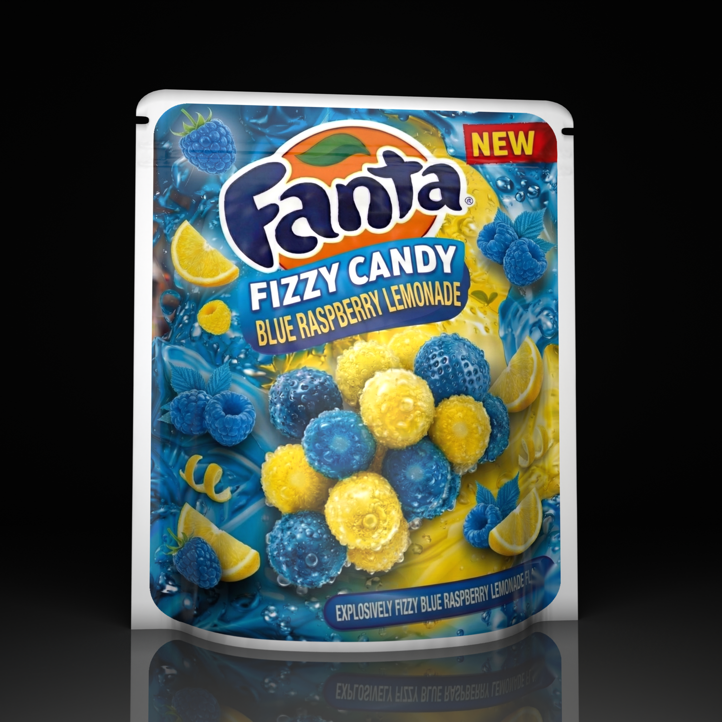 Fanta Fizzy Candy Blue Raspberry Lemonade