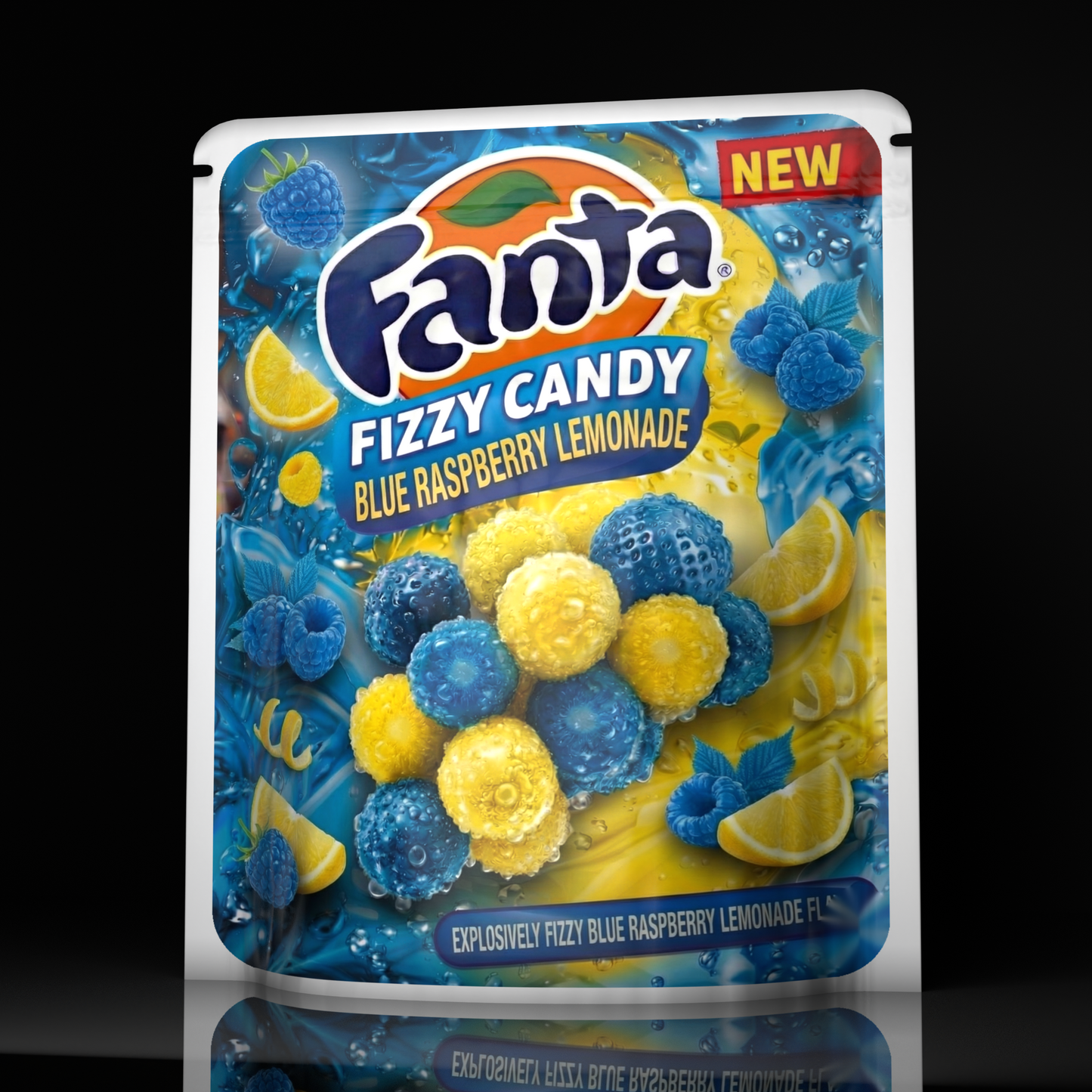 Fanta Fizzy Candy Blue Raspberry Lemonade