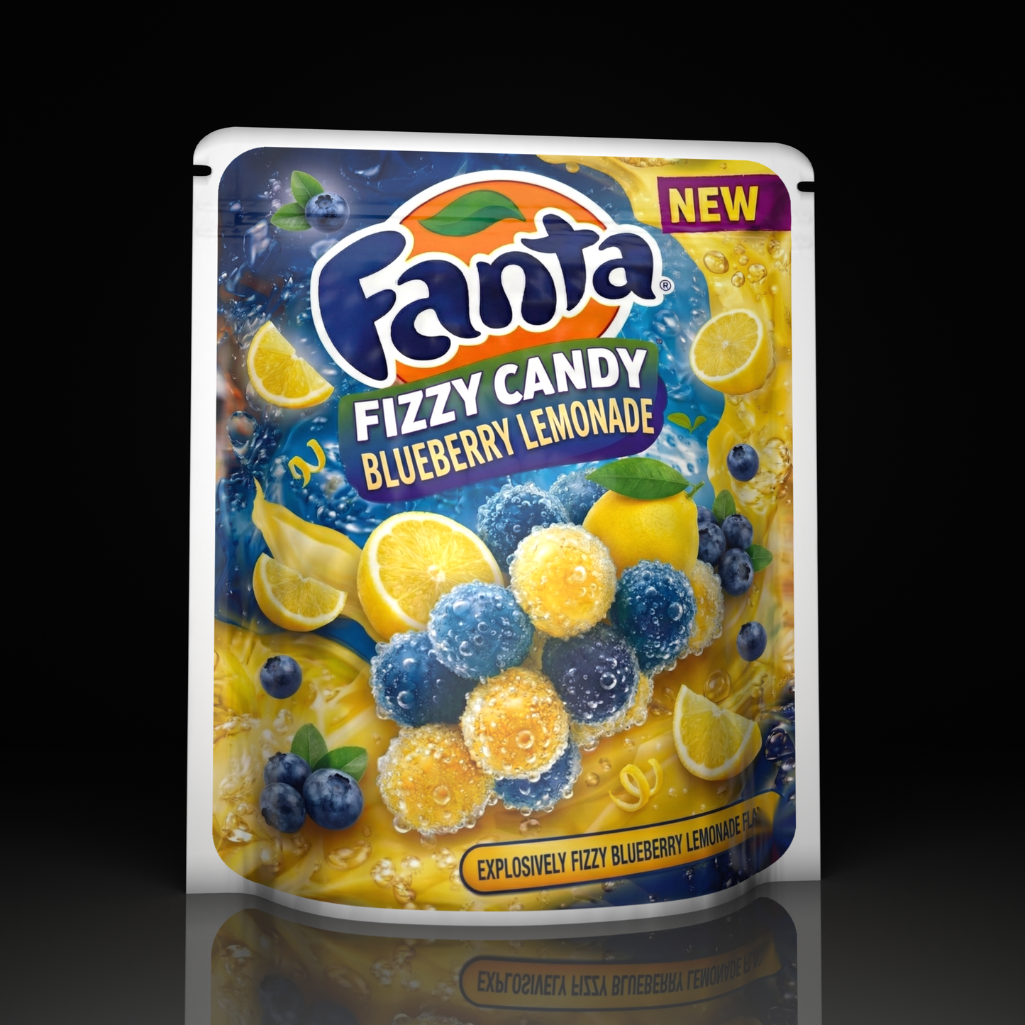 Fanta Fizzy Candy Blueberry Lemonade