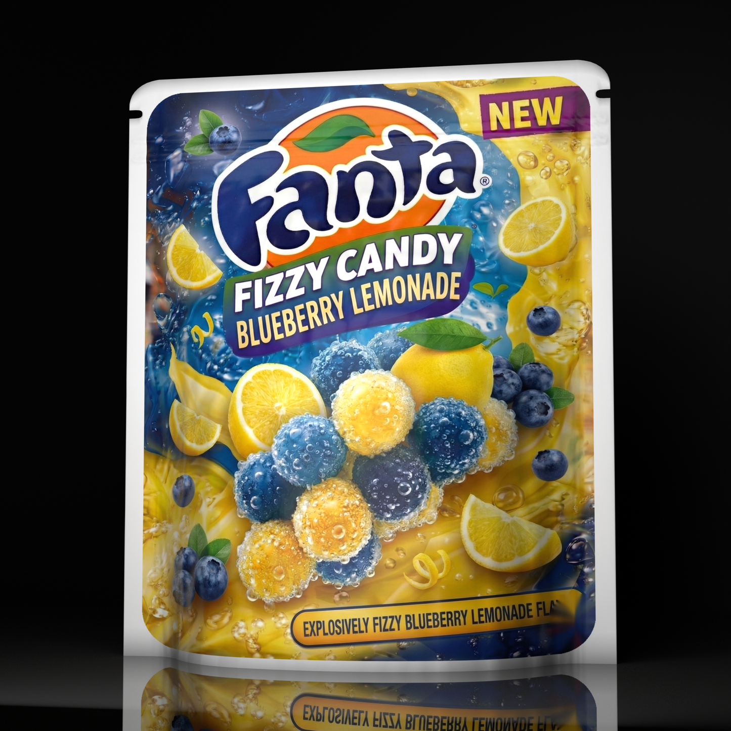 Fanta Fizzy Candy Blueberry Lemonade