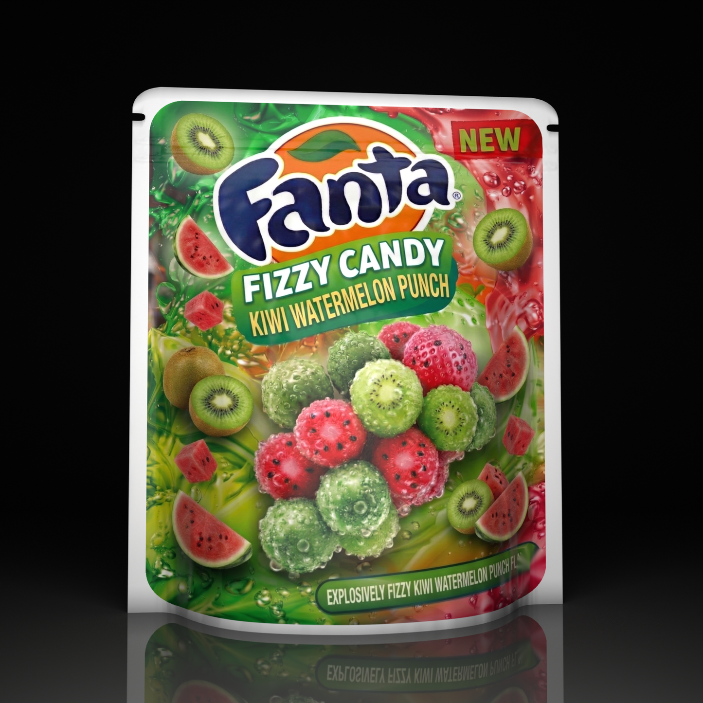 Fanta Fizzy Candy Kiwi Watermelon Punch