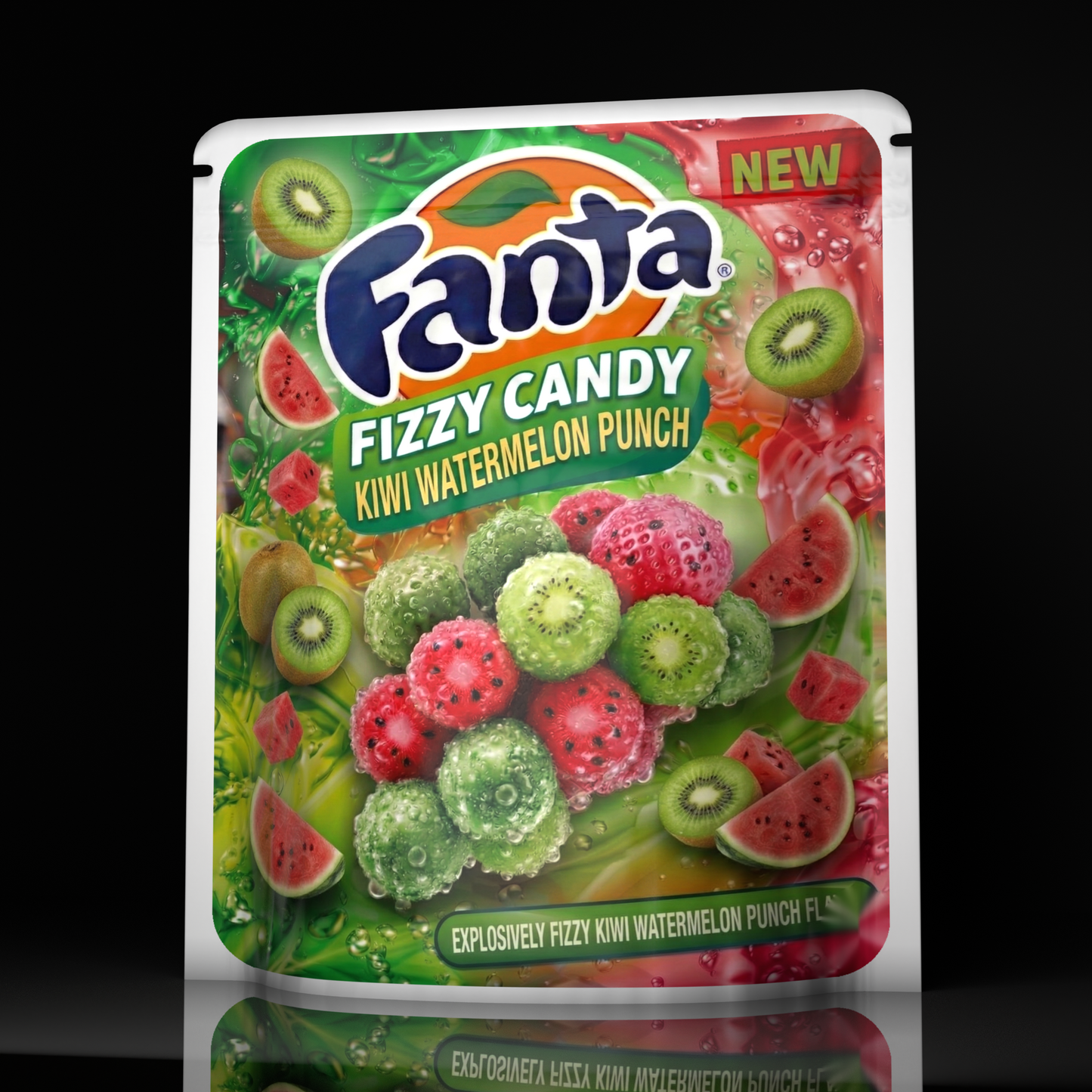 Fanta Fizzy Candy Kiwi Watermelon Punch