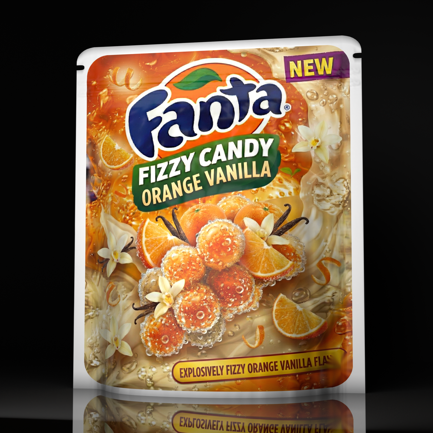 Fanta Fizzy Candy Orange Vanilla