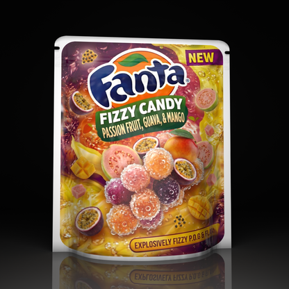 Fanta Fizzy Candy Passionfruit Guava Orange