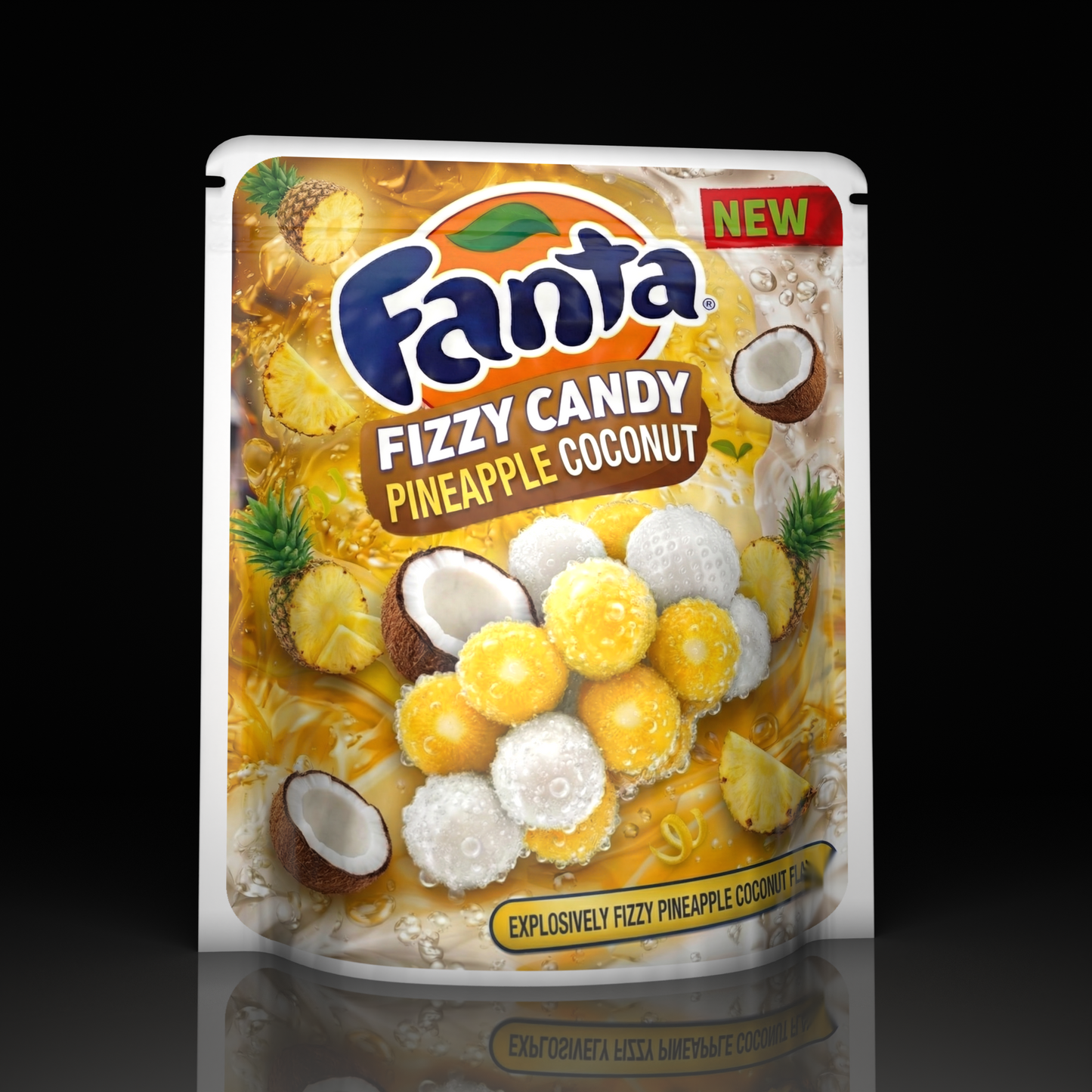 Fanta Fizzy Candy Pineapple Coconut