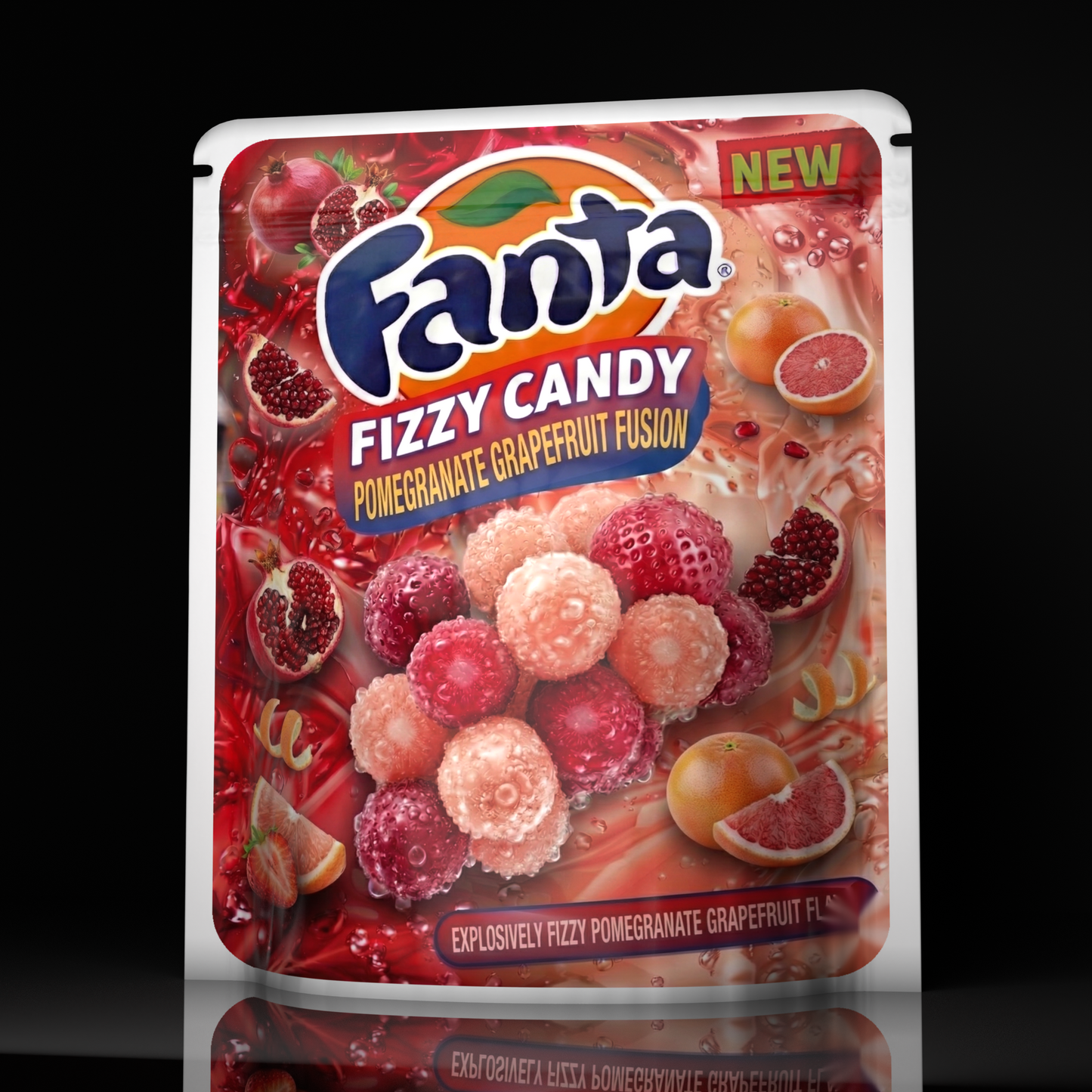 Fanta Fizzy Candy Pomagranate Grapefruit