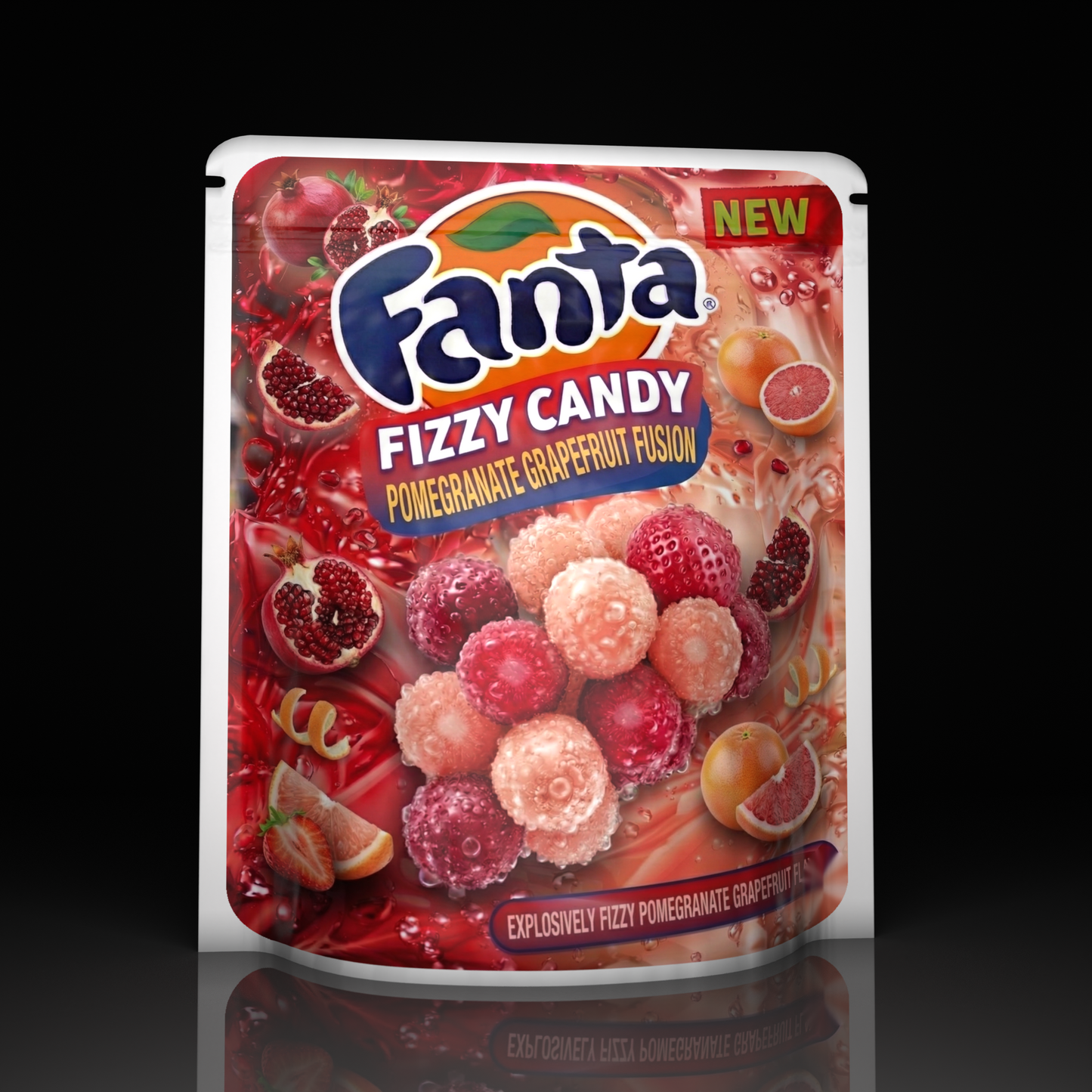 Fanta Fizzy Candy Pomagranate Grapefruit