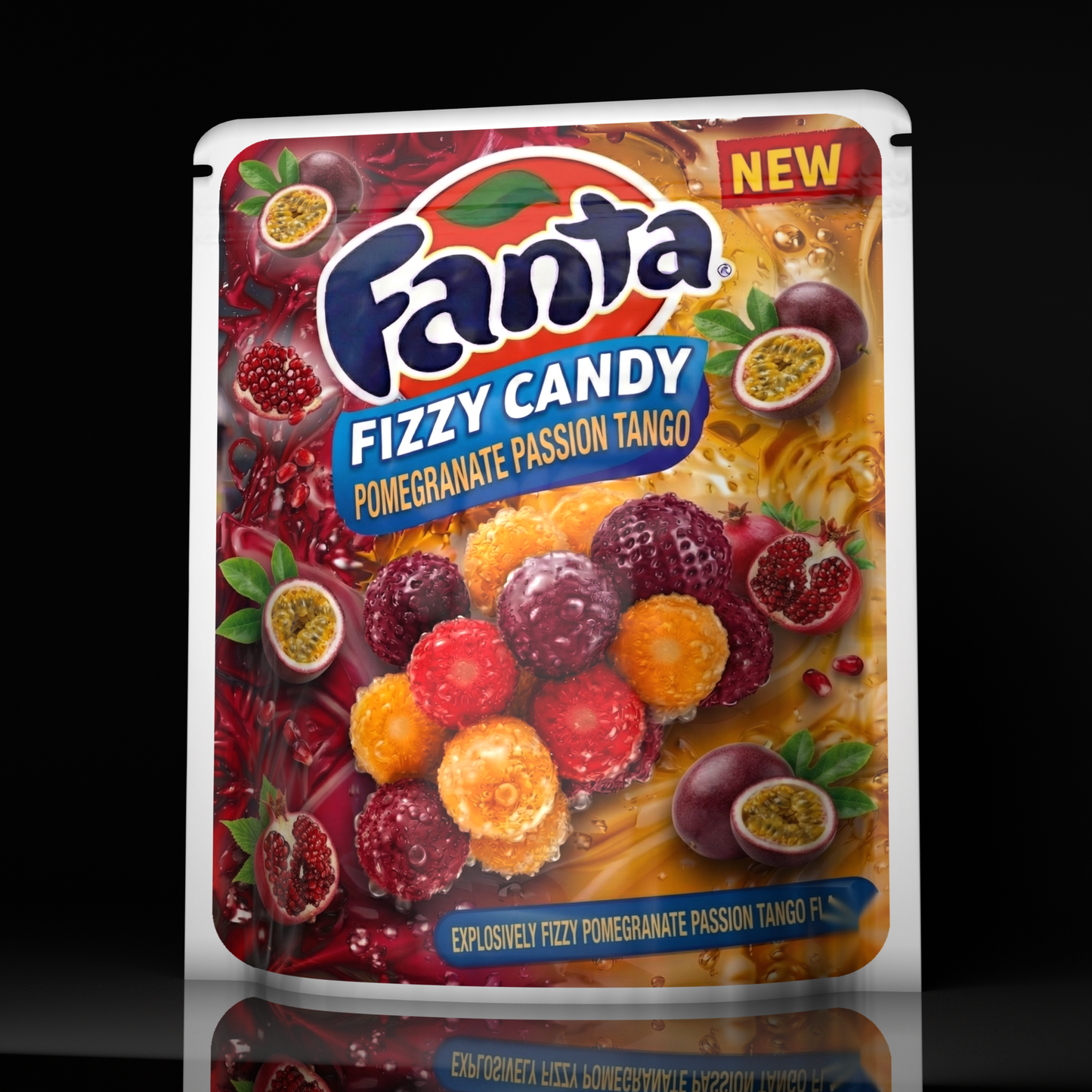 Fanta Fizzy Candy Pomagranate Passion Tango