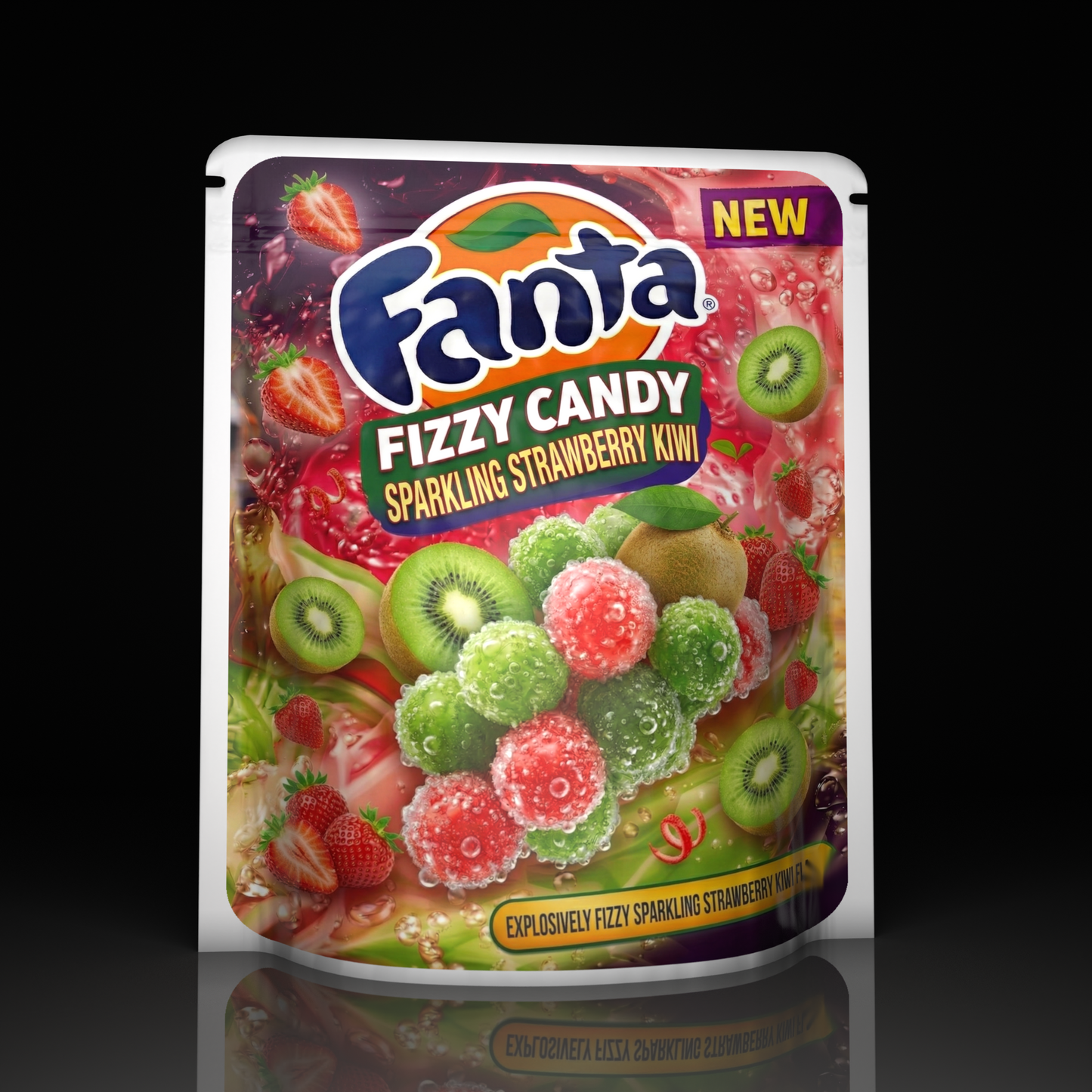 Fanta Fizzy Candy Strawberry Kiwi