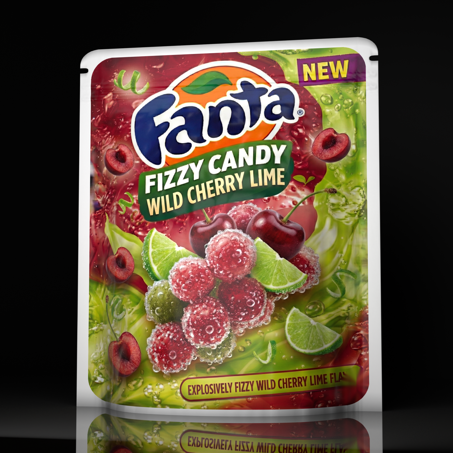 Fanta Fizzy Candy Wild Cherry Lime