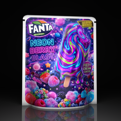 Fanta Ice Cream Neon Berry Blast