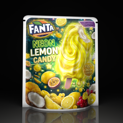 Fanta Ice Cream Neon Lemon