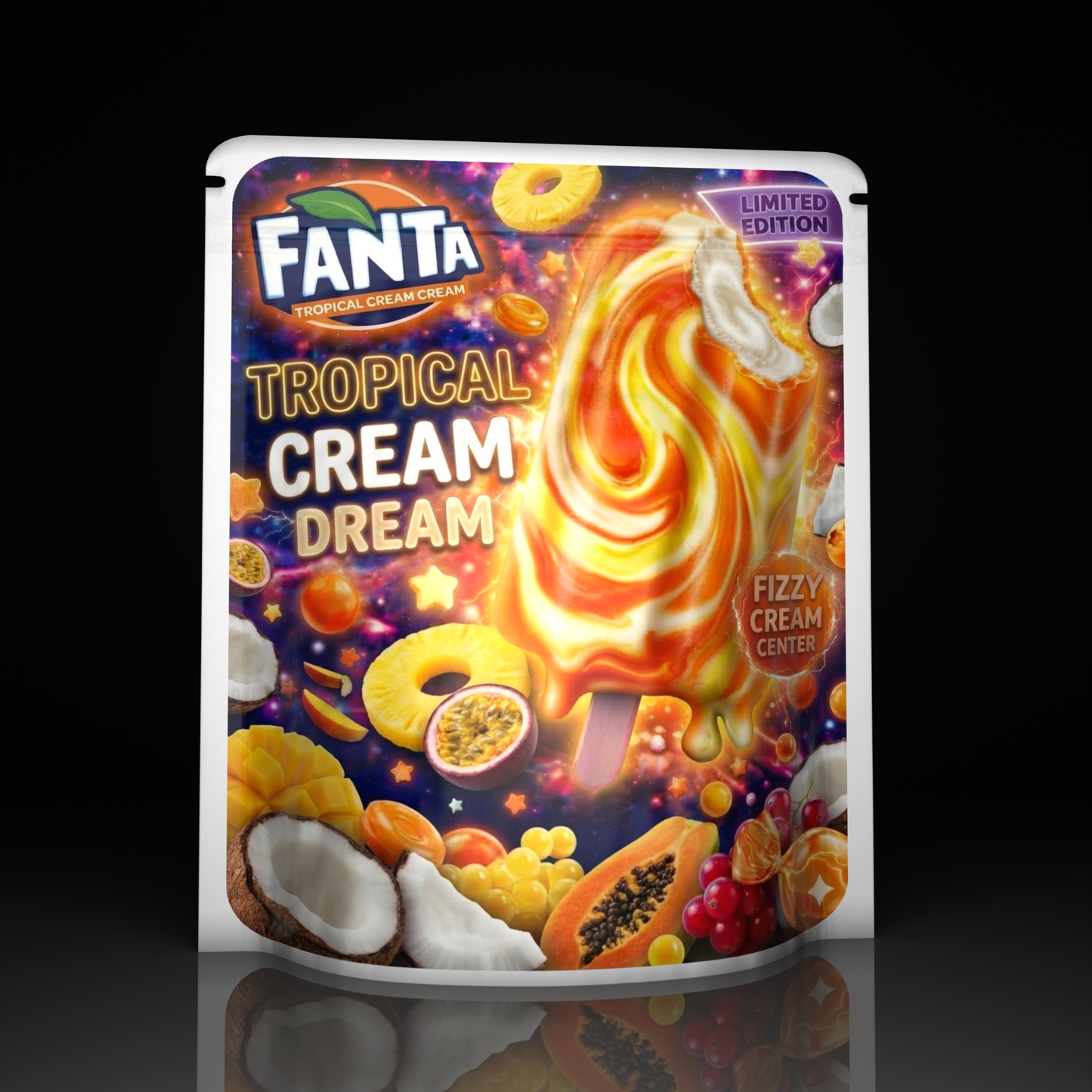Fanta Ice Cream Tropical Cream