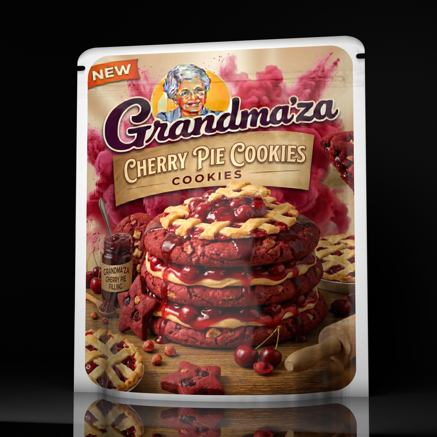 Grandma Za Cherry Pie Cookies