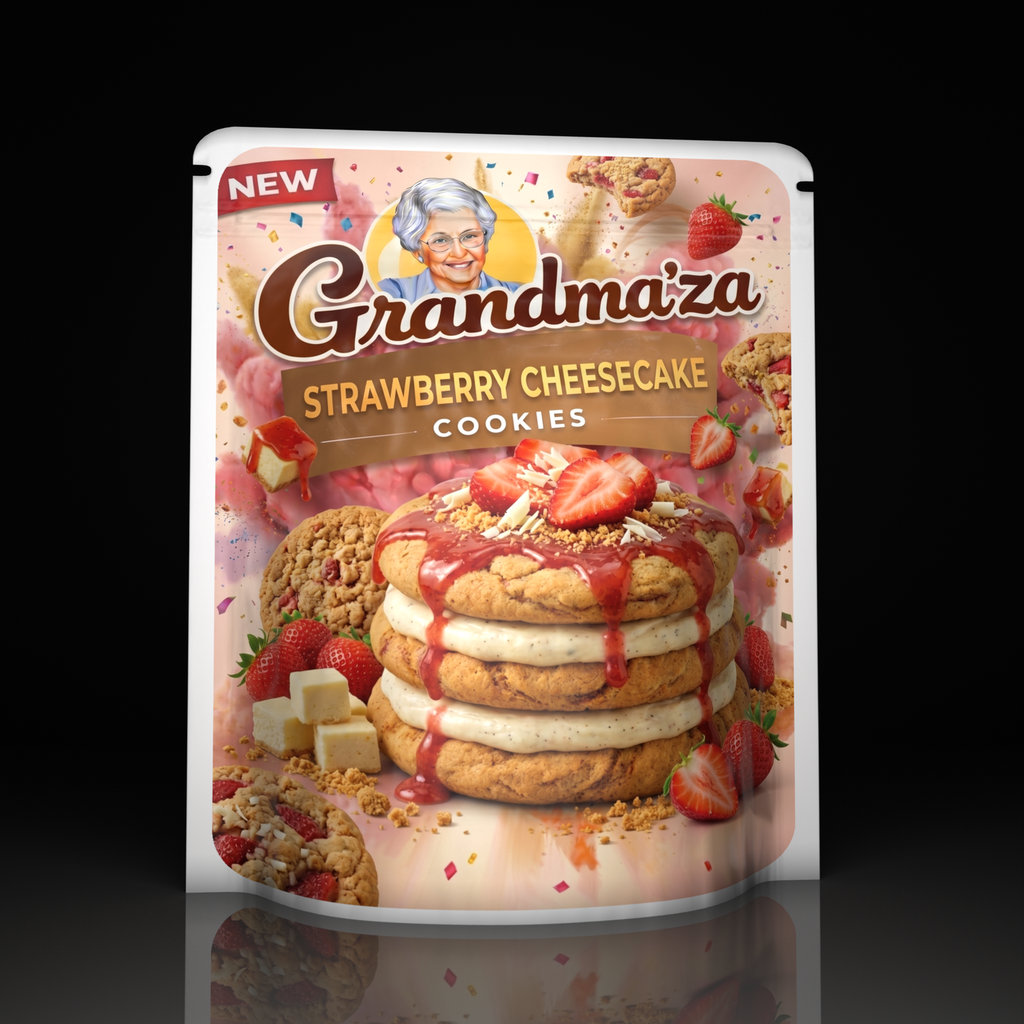 Grandma Za Strawberry Cheesecake