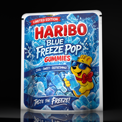 Haribo Blue Freeze Pop
