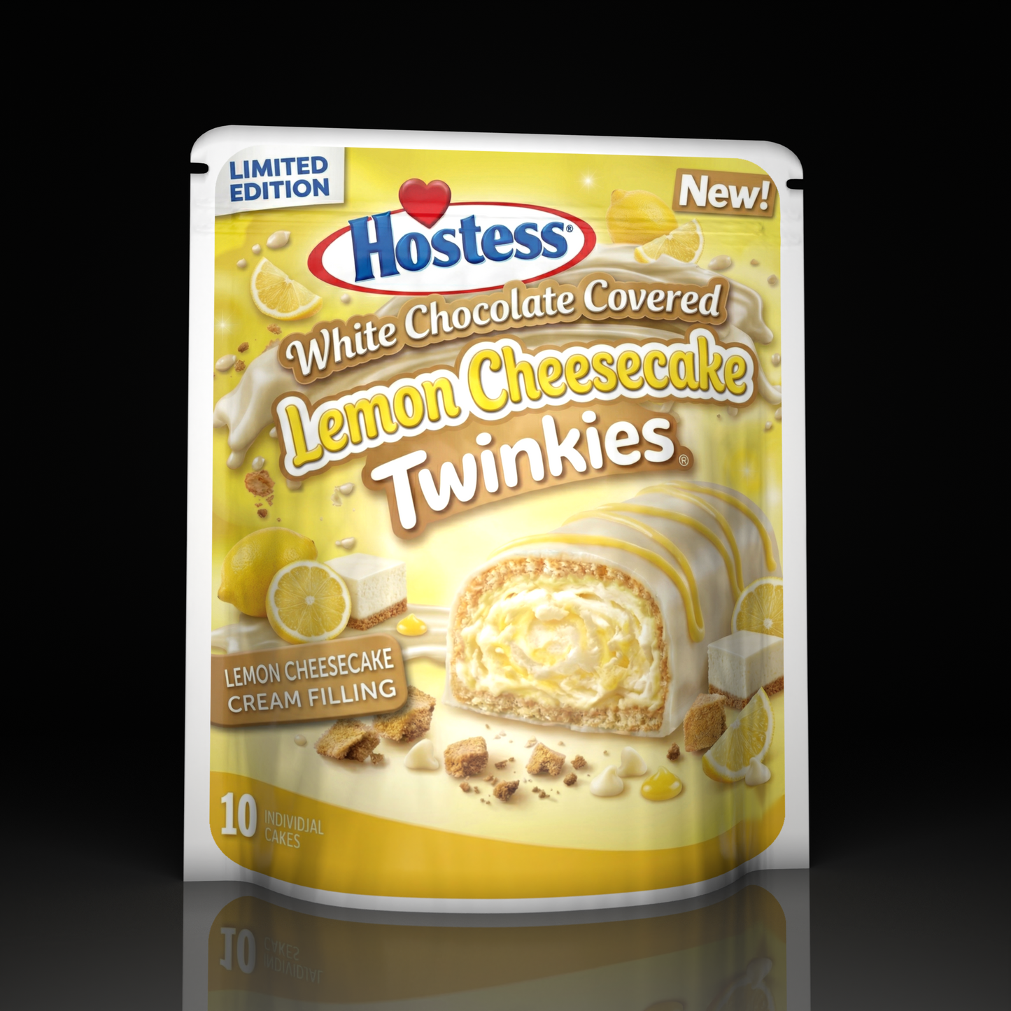 Hostess White Chocolate Covered Lemon Cheesecake