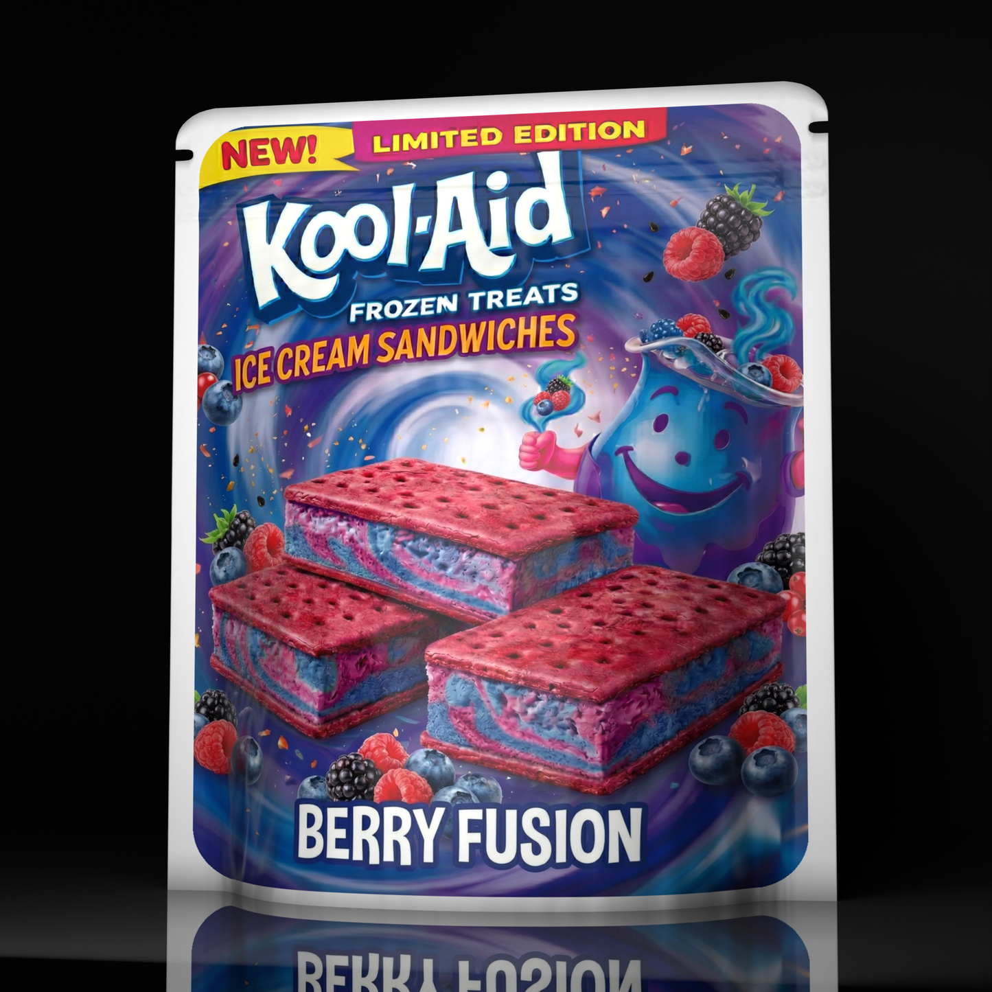 Kool Aid Ice Cream Berry Fusion