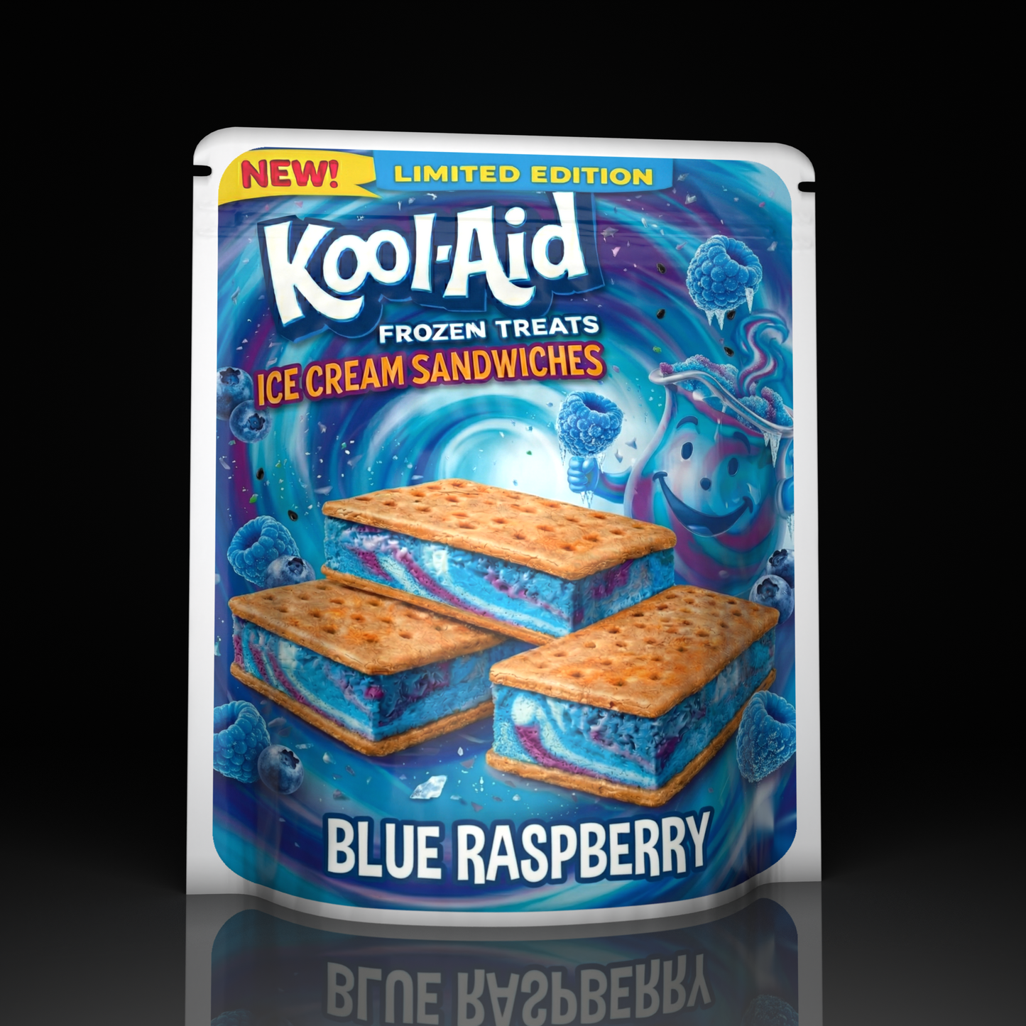 Kool Aid Ice Cream Blue Raspberry